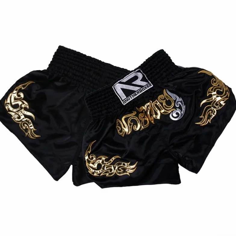 Pantaloncini da kick boxing traspiranti, unisex, ideali per bambini in allenamento MMA