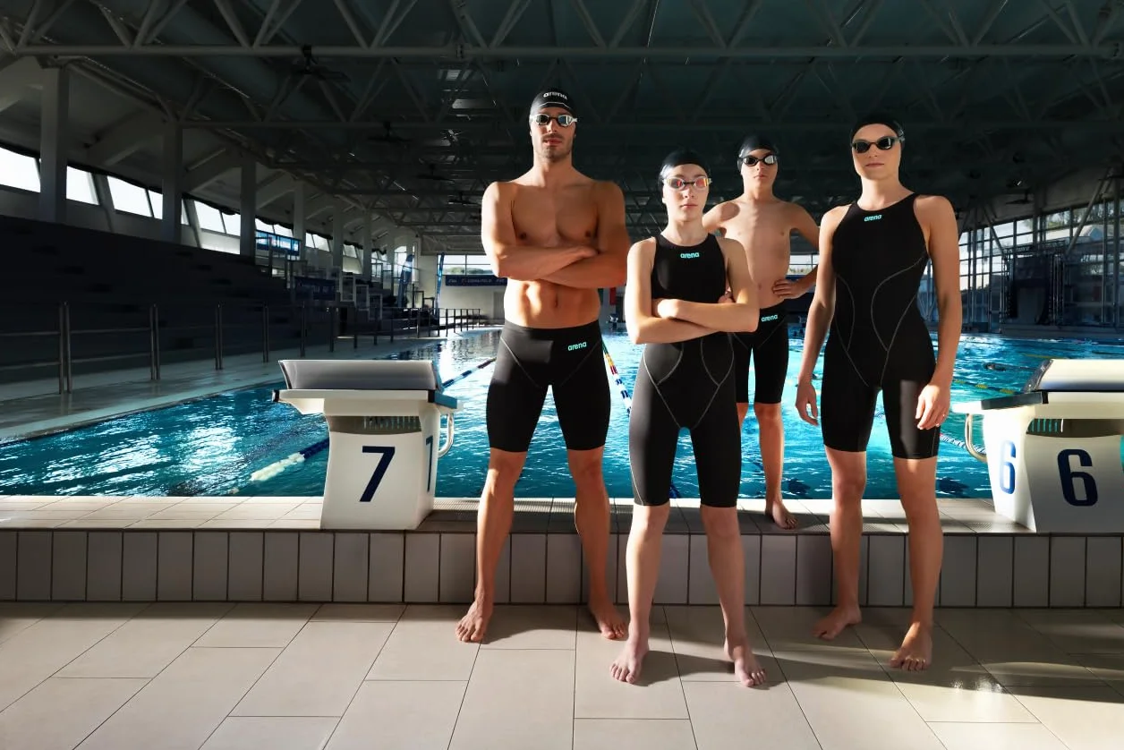 ARENA Boys' Powerskin Impulso Swim Racing Jammer Competition Tech Suit Costume a Pantaloncino Bambini e Ragazzi (Pacco da 1)