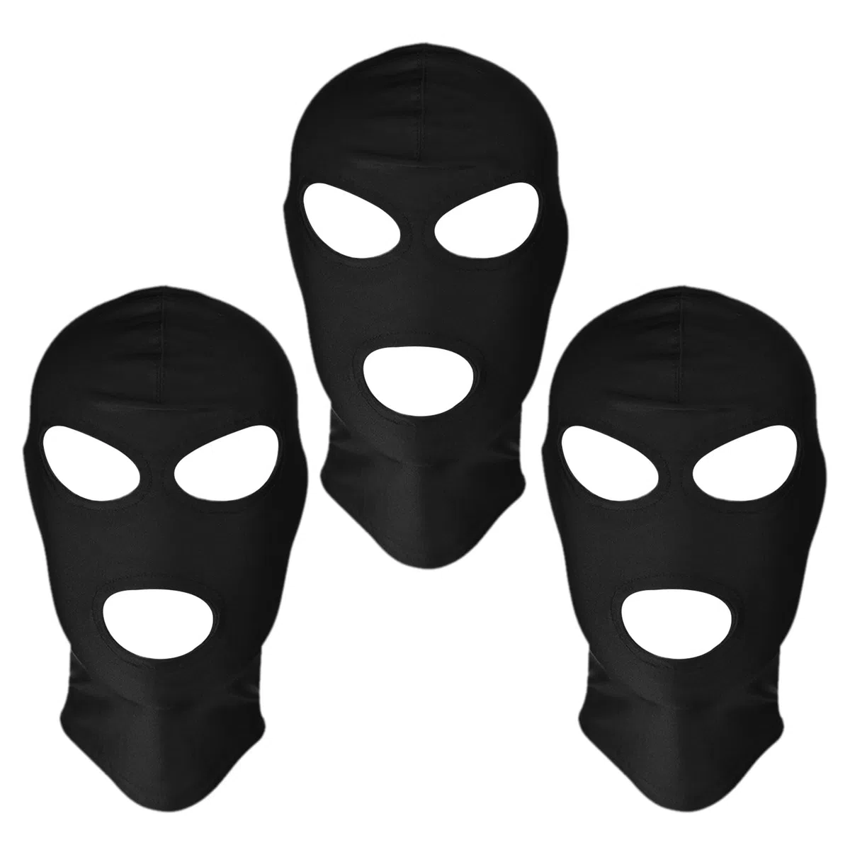 SKHAOVS 3 Pezzi Balaclava Nero, Passamontagna, Skimask per Uomo e Donna, Elastico Maschera da Sci, Sottile e Leggero Morbido Traspirante Multiuso, per attività all'aperto Sci Moto Ciclismo
