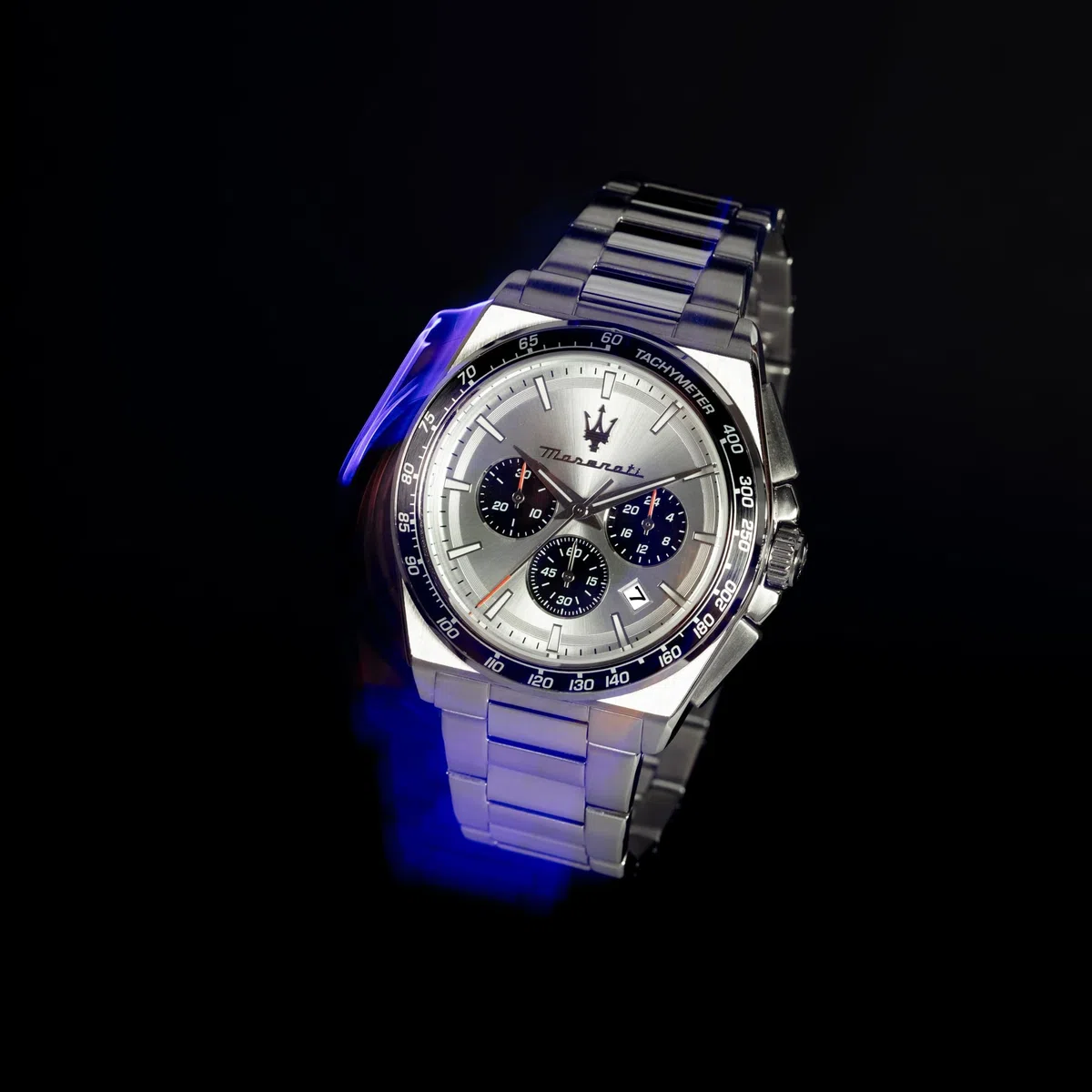 Maserati Orologio Uomo in Acciaio, Cronografo, Analogico, 43 mm, Collezione VELOCITA', Regalo Uomo - R8873652006