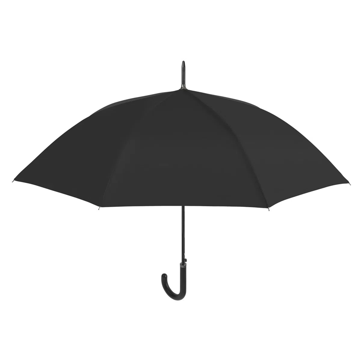 PERLETTI Ombrello automatico nero con custodia 104 cm, Nero, único