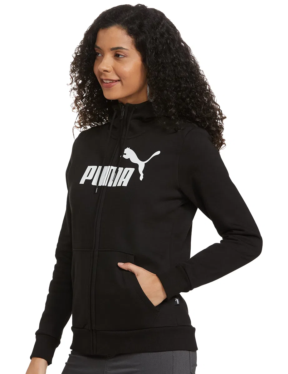 Puma Ess Logo Full-Zip Hoodie FL Maglia Donna (Pacco da 1)