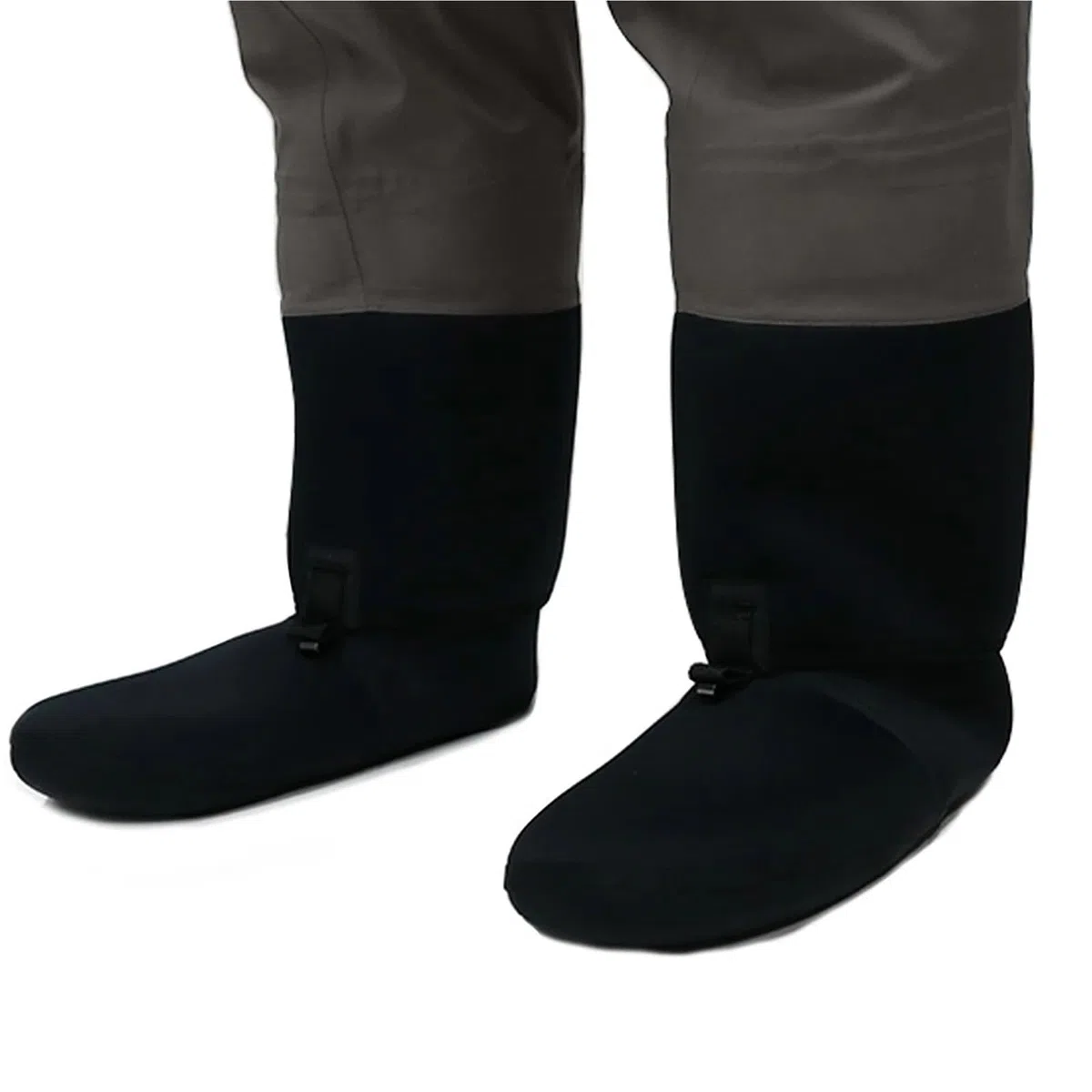 Wader da Pesca Trampolieri da Pesca da Uomo Pantaloni da trampoliere in Vita Tessuto Impermeabile a Tre Strati con Calzini in Neoprene nelle giornate Fredde per Pesca(M)