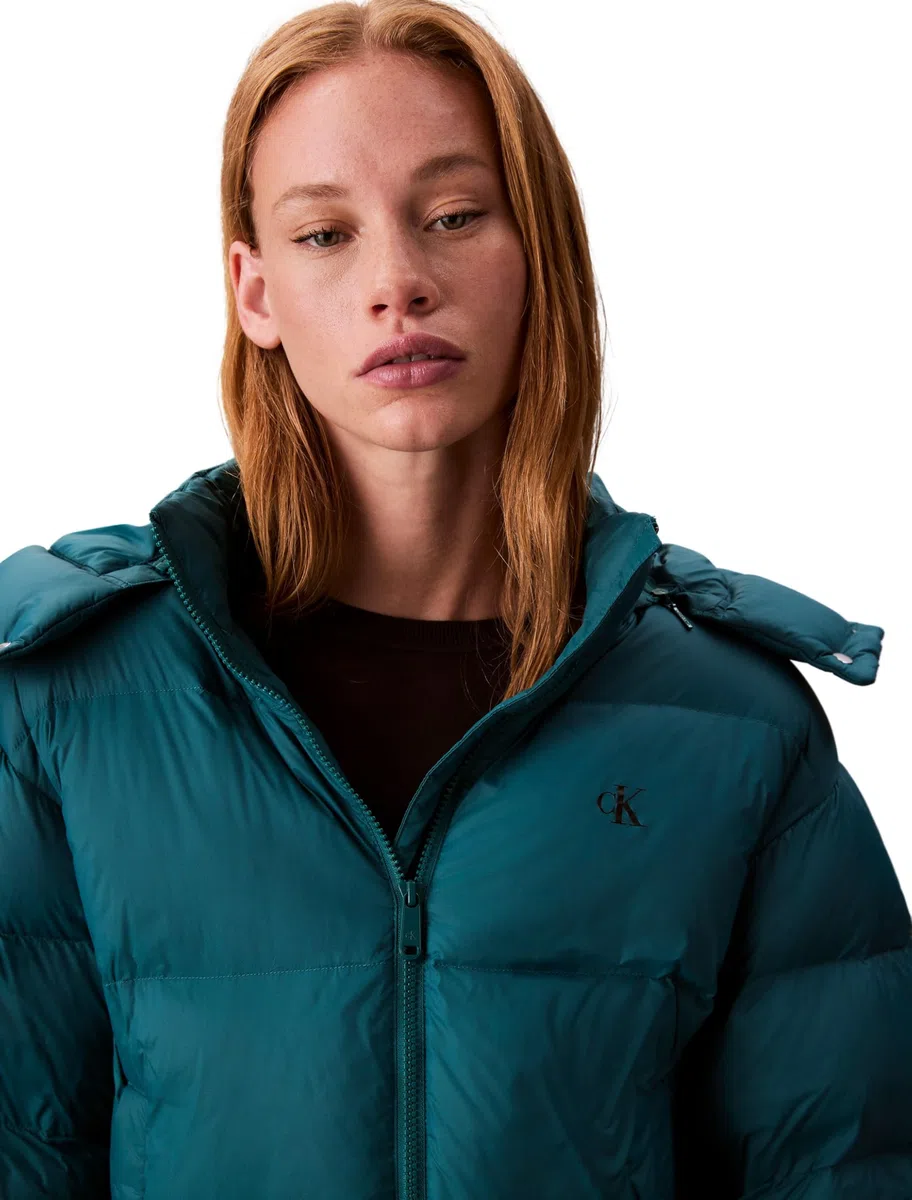 Calvin Klein Donna Piumino Essential Midweight con Cappuccio
