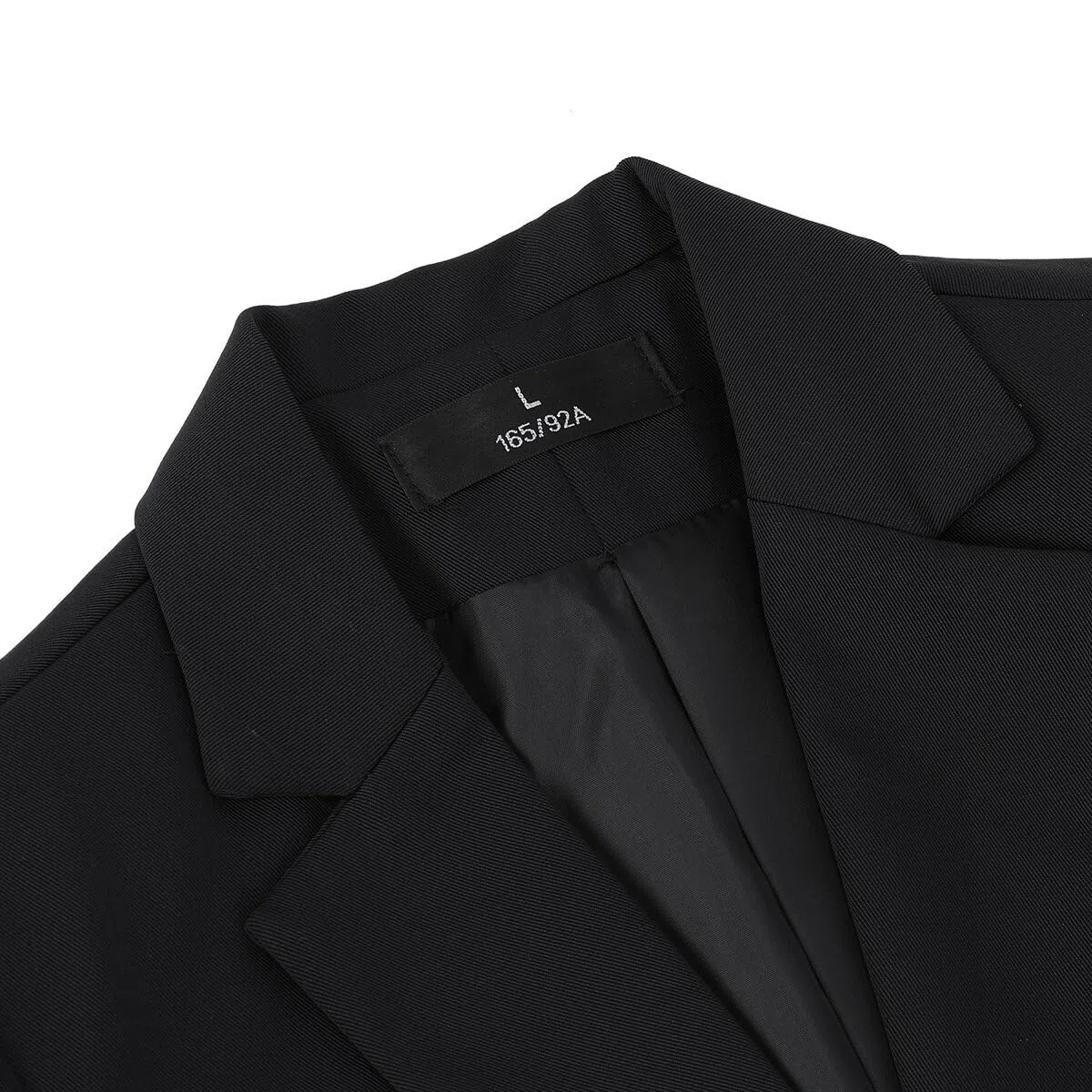 YYNUDA Tuta da donna con risvolto a due monopetto, slim elegante, sciancrata