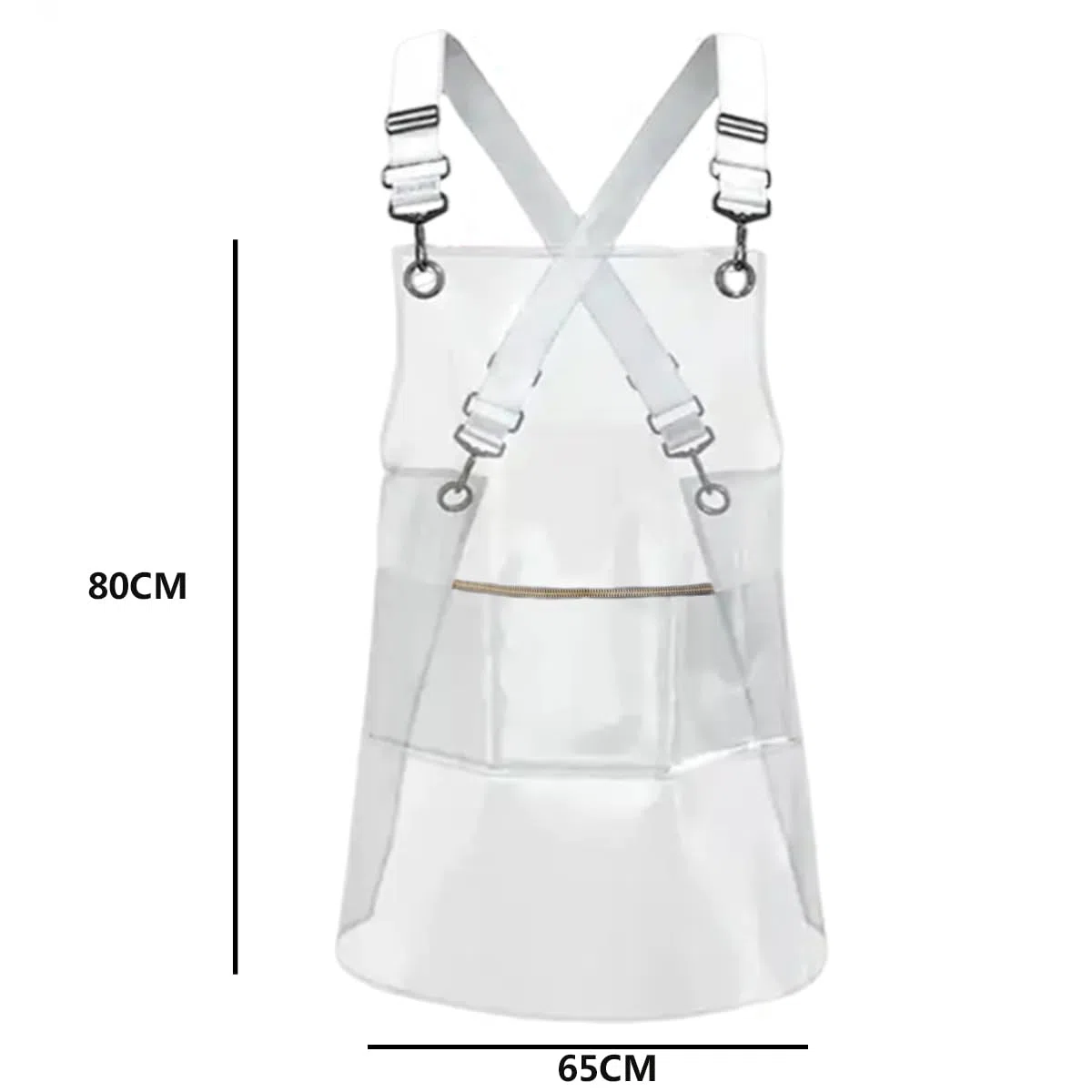 Grembiule trasparente impermeabile in TPU con tasche, da donna, uomo, grembiule da lavoro, parrucchiere con cinghia, grembiule da cucina a prova di olio e facile da pulire grembiule