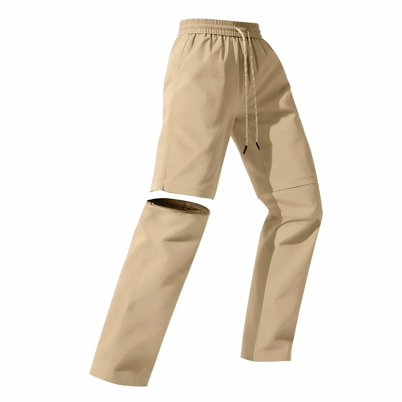 Pantaloni Convertibili Bambini Pantaloni Impermeabili a Gamba Dritta Zip Off Pantaloncini Cargo Passeggio all'Aperto Cargo Bambina Impermeabili Trekking Vita Alta Leggeri Asciugatura Rapida 5-14Anni