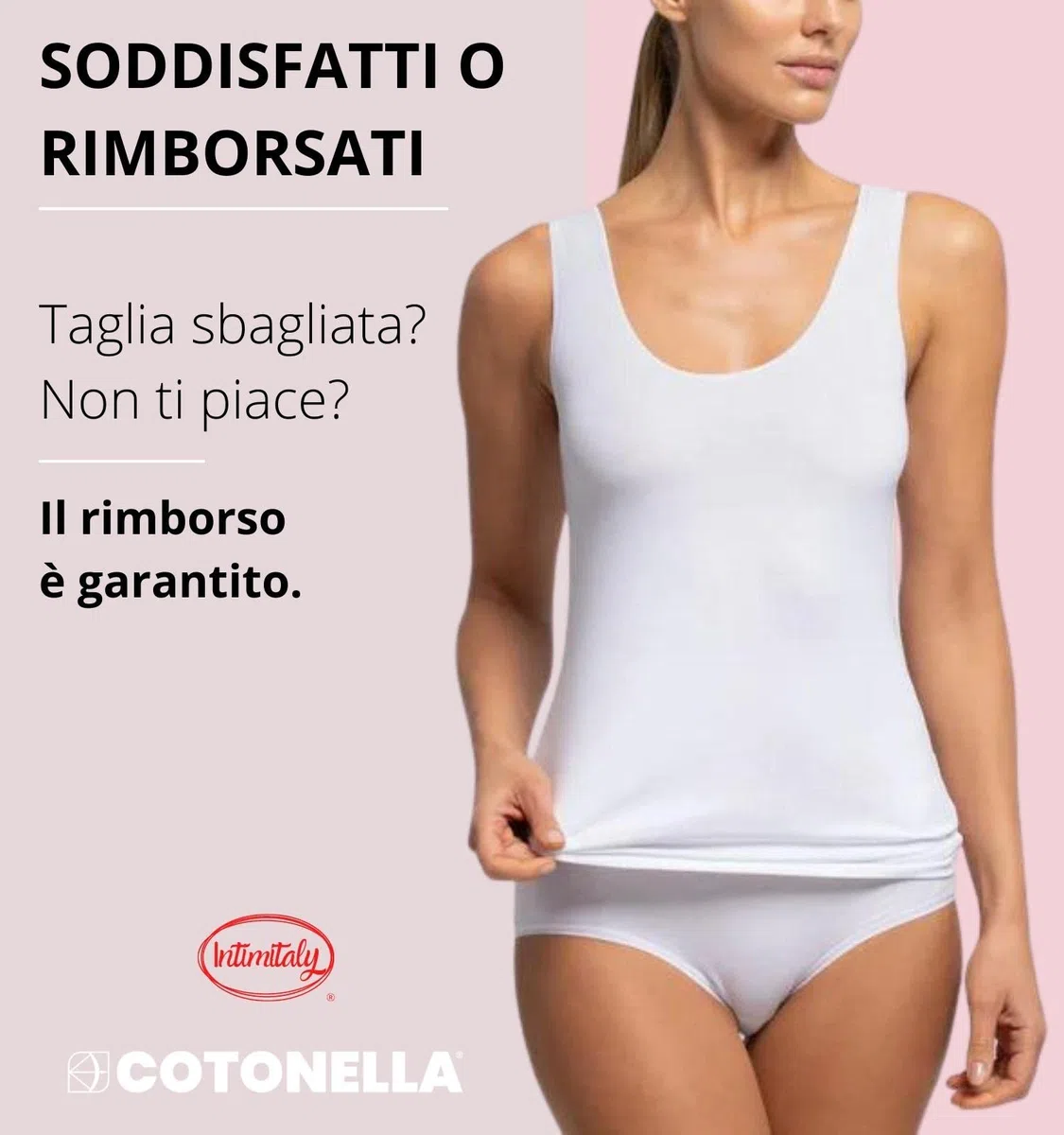 Confezione da 2 Canottiera Donna Cotone Spalla Larga e Spalla Stretta Body Canotta Cannottiere Canotta Donna Intimo Cotone Maglia Intima Donna