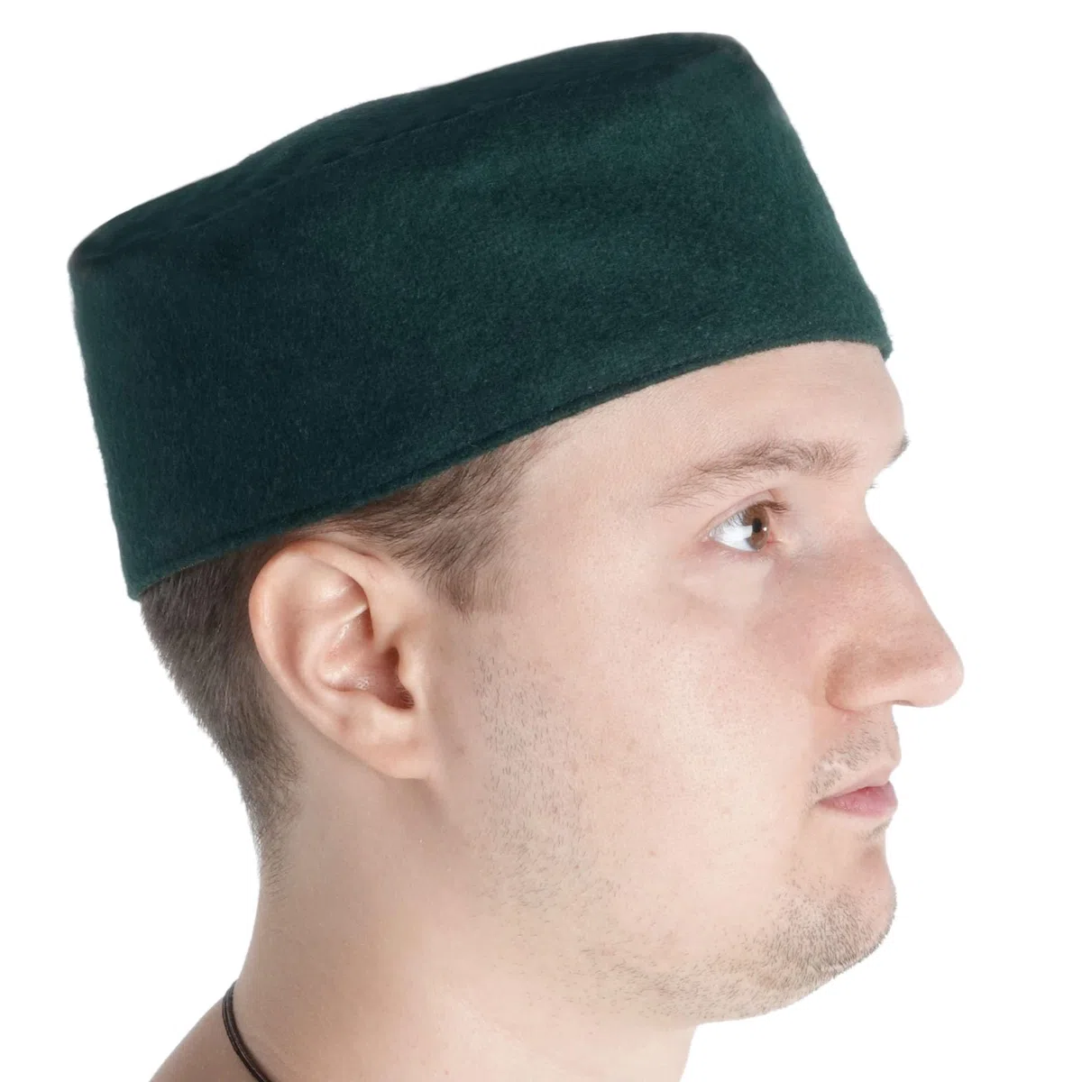 Cappello di Lana Medievale Maschile – M-XL Marrone, Grigio, Nero, Rosso