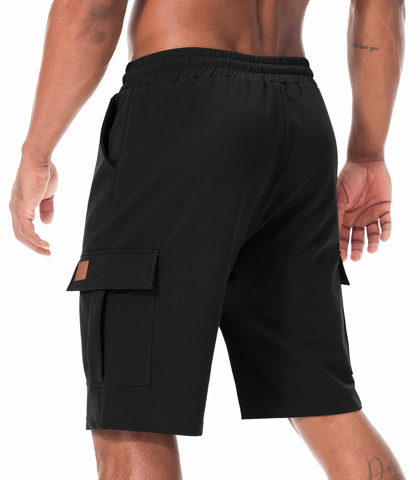 Suwangi Pantaloncini Uomo Pantaloni Corti Bermuda Cargo Sportivo Cotone Corsa Shorts Estivi con Multi-Tasca