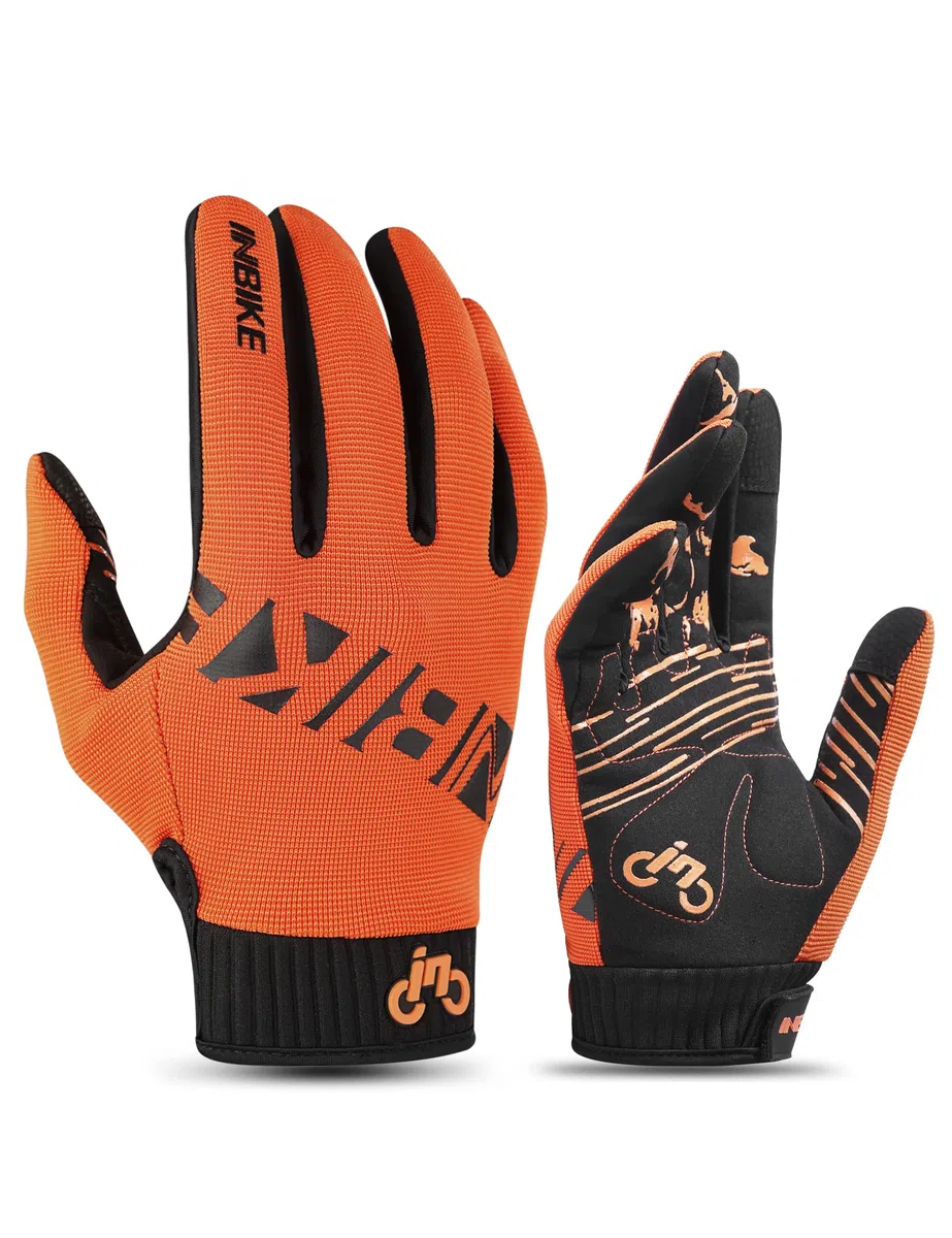 INBIKE Gel Guanti Ciclismo MTB Touchscreen Pieno Dito con Ottima Presa da Bici Unisex