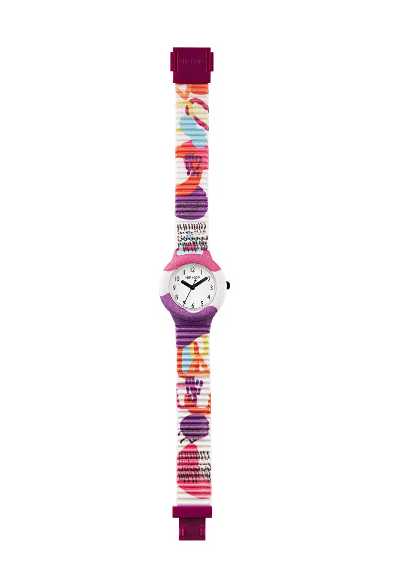 HIP HOP, Collezione Surrealism, Orologio Donna, Cinturino in Morbido Silicone e Pratica Chiusura, Cassa 32 mm, Movimento al Quarzo, Resistente all'Acqua, Lunghezza Regolabile