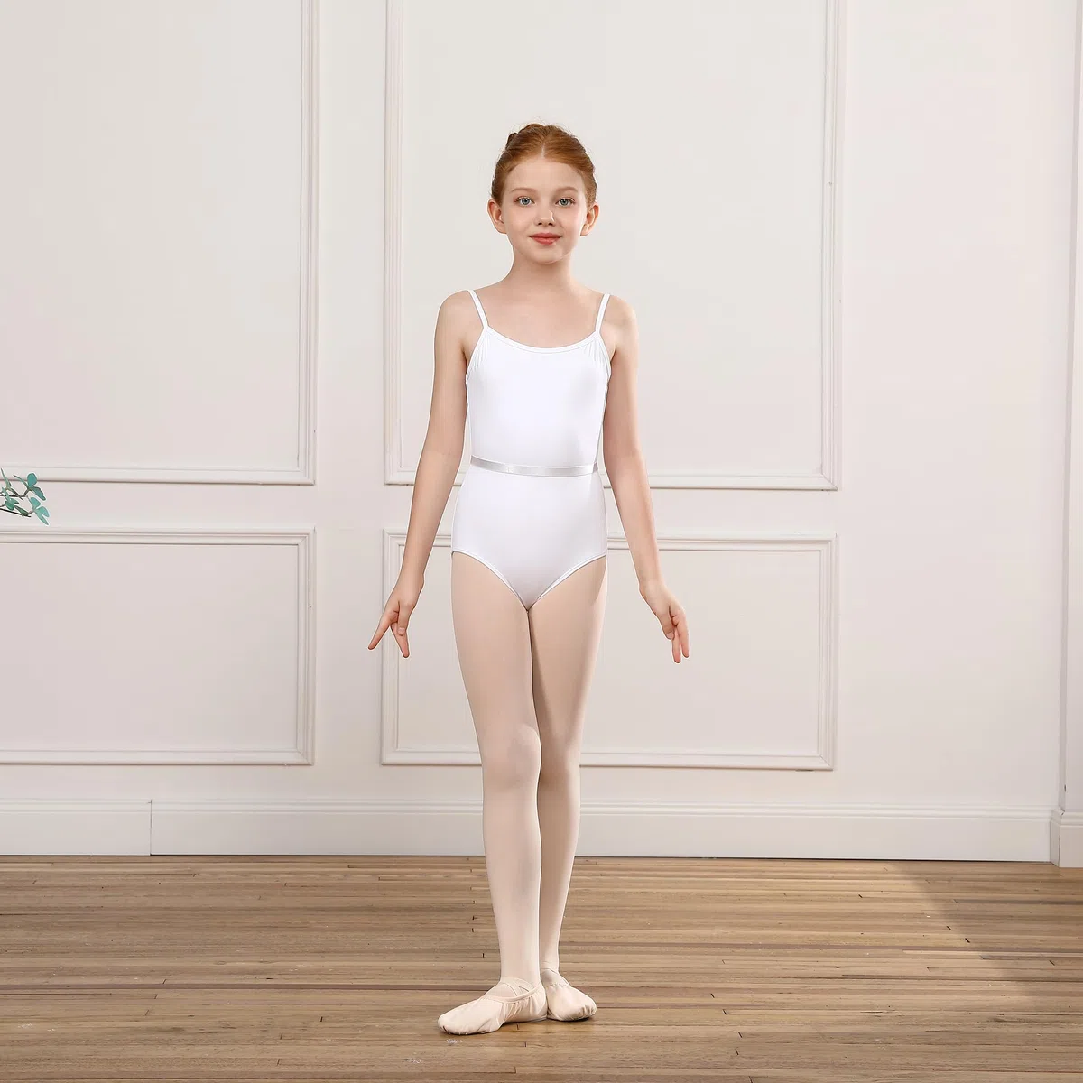 Body da Danza Bambina con Schiena a V - Body per Ginnastica Ragazze