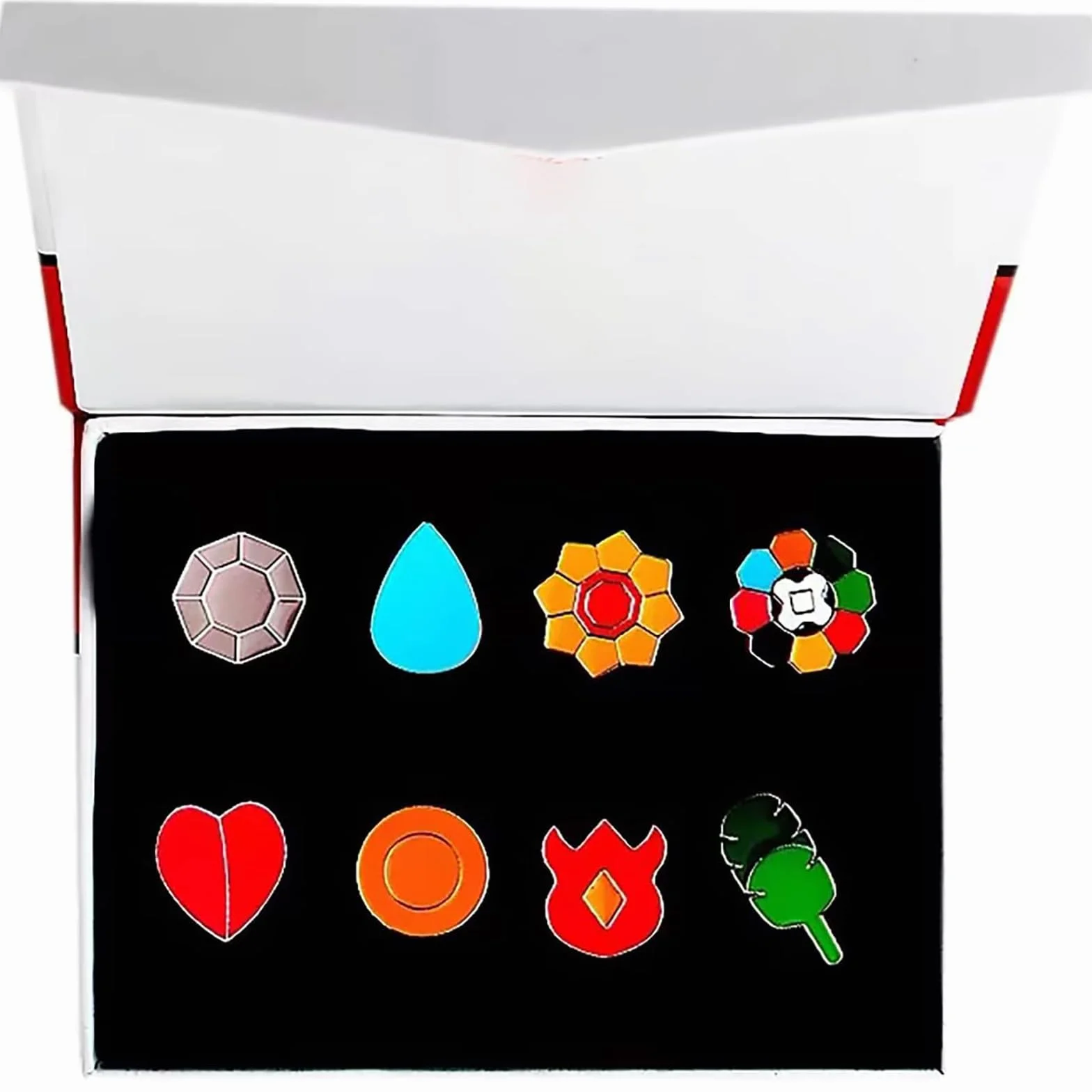 YUANstore Applicabile alla scatola della collezione di badge della generazione 1-6, set da 8 pezzi, regalo per ragazzi e ragazze