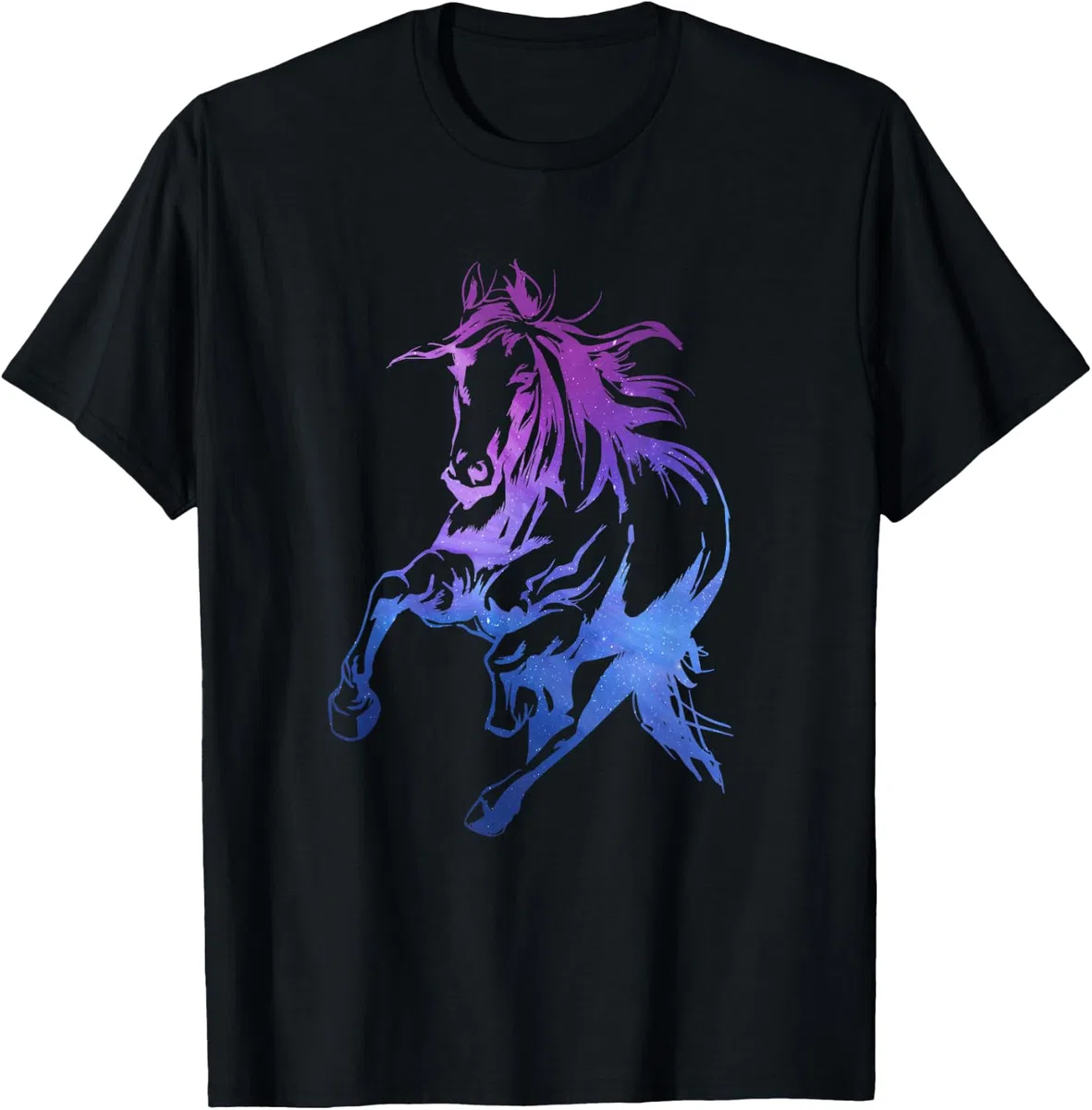 Colorato Equitazione Regalo Cavaliere Sagoma Di Cavallo Maglietta