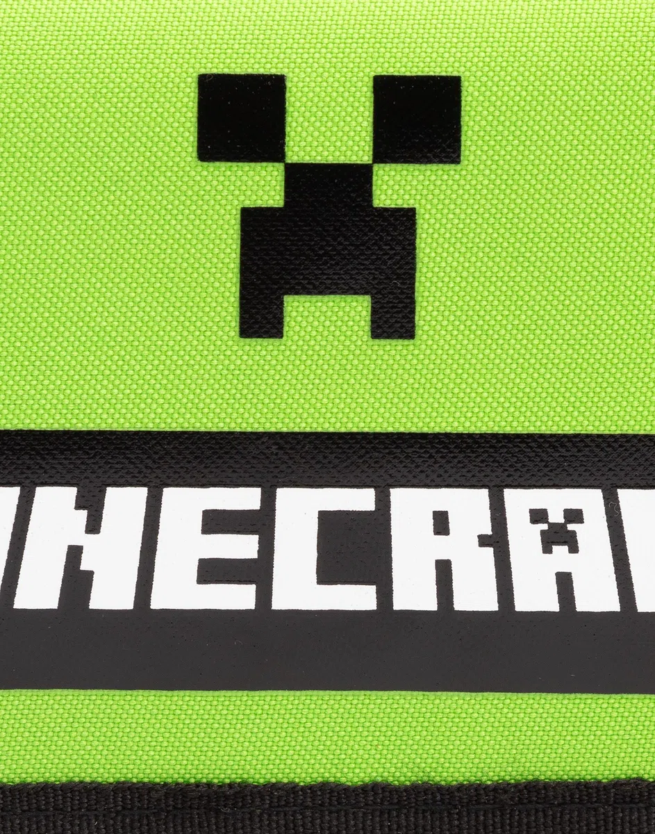 MINECRAFT Portafogli Bambini gioco Black o Green Creeper Greats Borsellino One Size