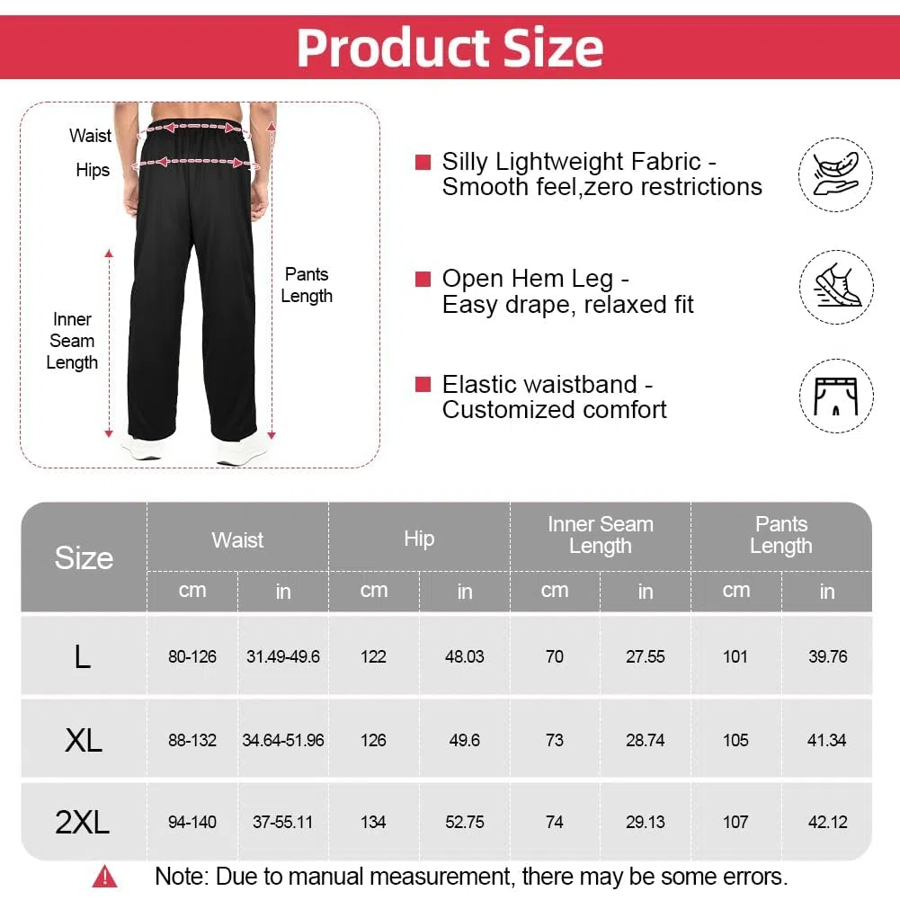 Pantaloni da Riabilitazione da Uomo, Pantaloni Sportivi Postoperatori con Cerniera Laterale, Uomo Reha Baggy Pantalone con Elastico in Vita, per Allenamento, Postoperatorio, per il Tempo Libe