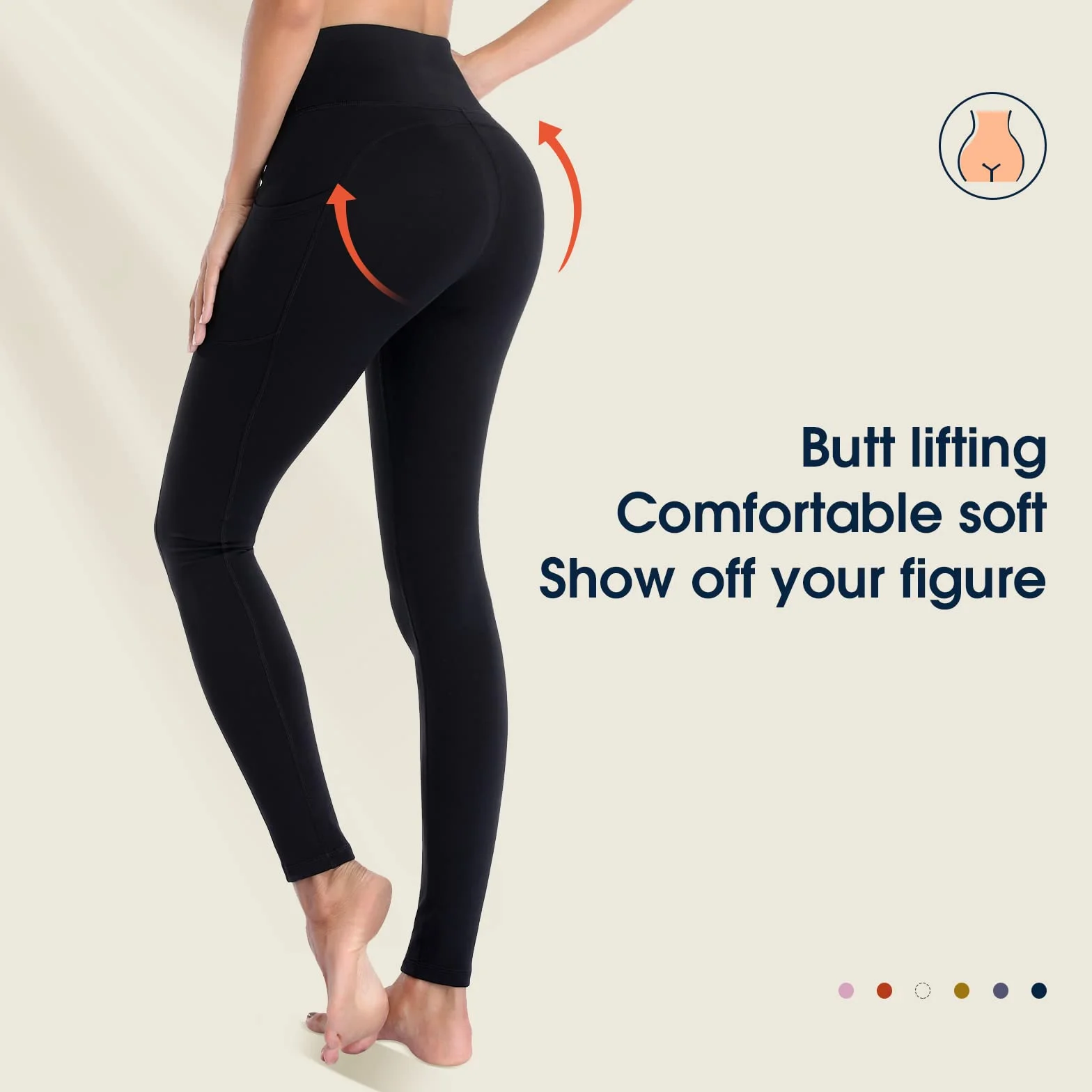 Leggins Donna Sportivi Push up Vita Alta Leggings Palestra Donna Anticellulite Yoga Leggins Allenamento Fitness Pantaloni P107