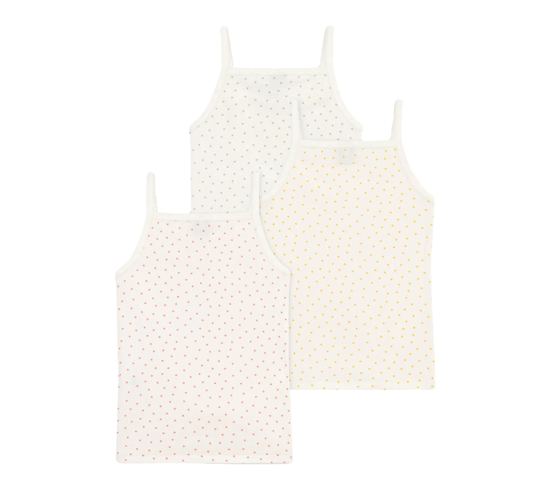 Petit Bateau A0a47 Camicie Bretelle Bambine e Ragazze (Pacco da 3)