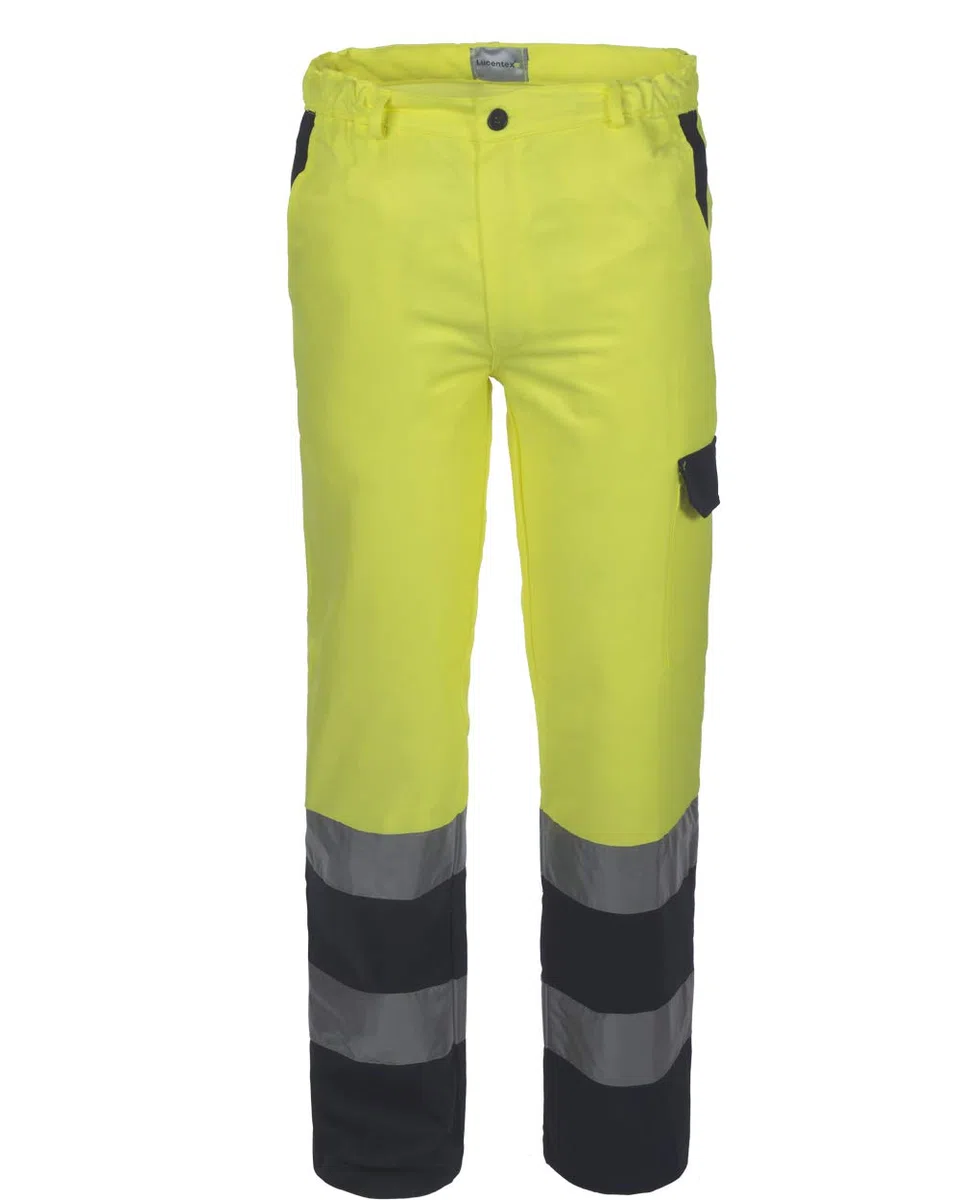 A0013042M Pantalone Alta visibilità LUCENTEX Bicolore, Giallo/Blu, M