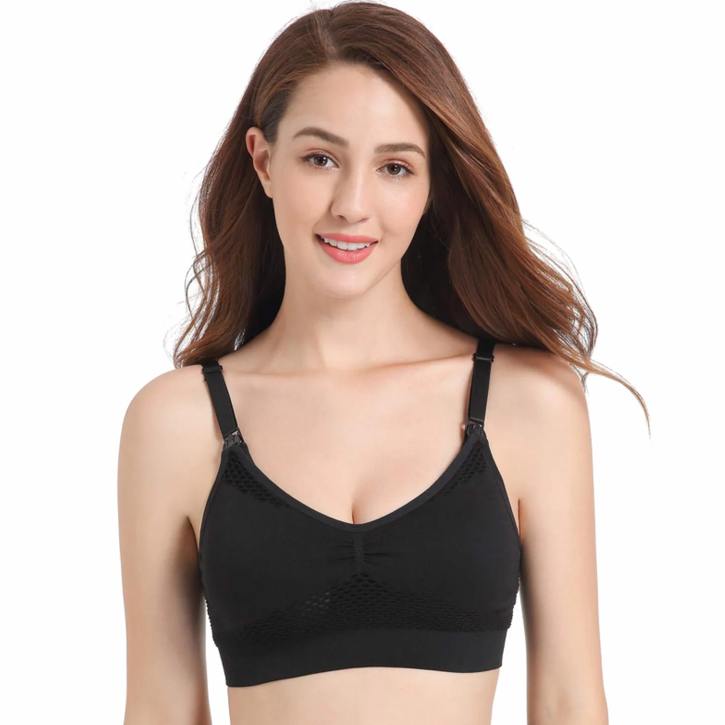 Reggiseno a Mani Libere Breastfeeding Morbido Cotone