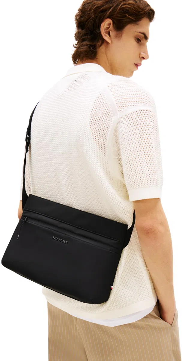 Tommy Hilfiger Uomo Borsa a Tracolla Messenger Media