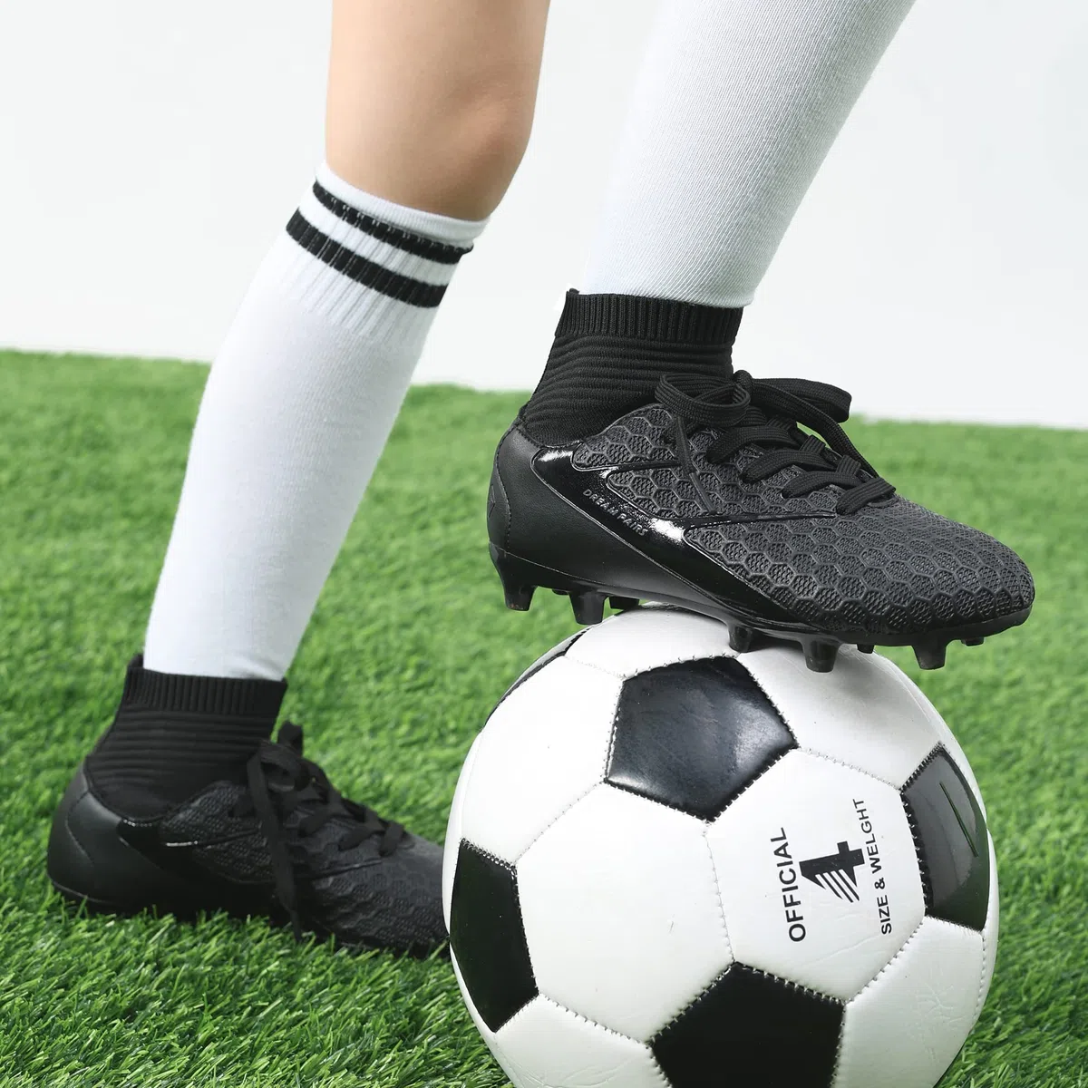DREAM PAIRS Kids Scarpe da Calcio Ragazzi All'aperto Sportivo Teenager Scarpe da Calcetto