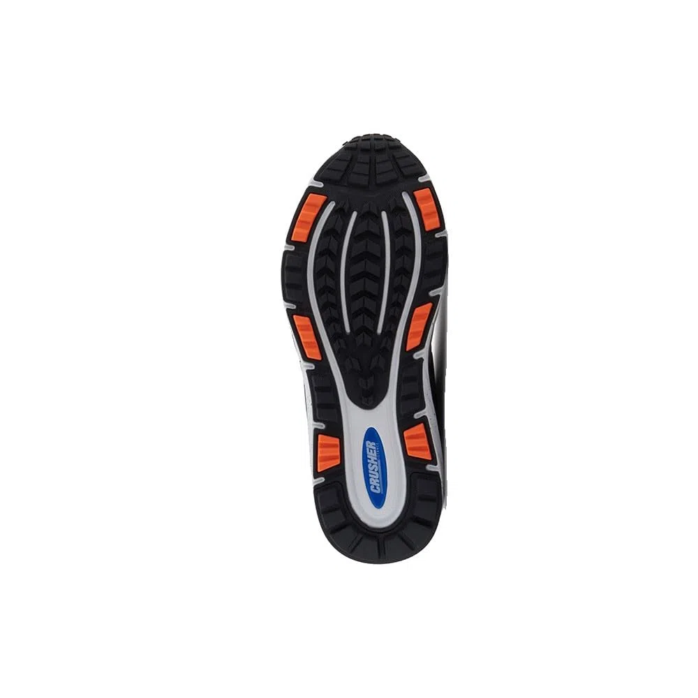 EA7 Scarpe sportive Trail Running, Nero e Arancione, Suola in gomma antiscivolo, design sportivo con logo riflettente