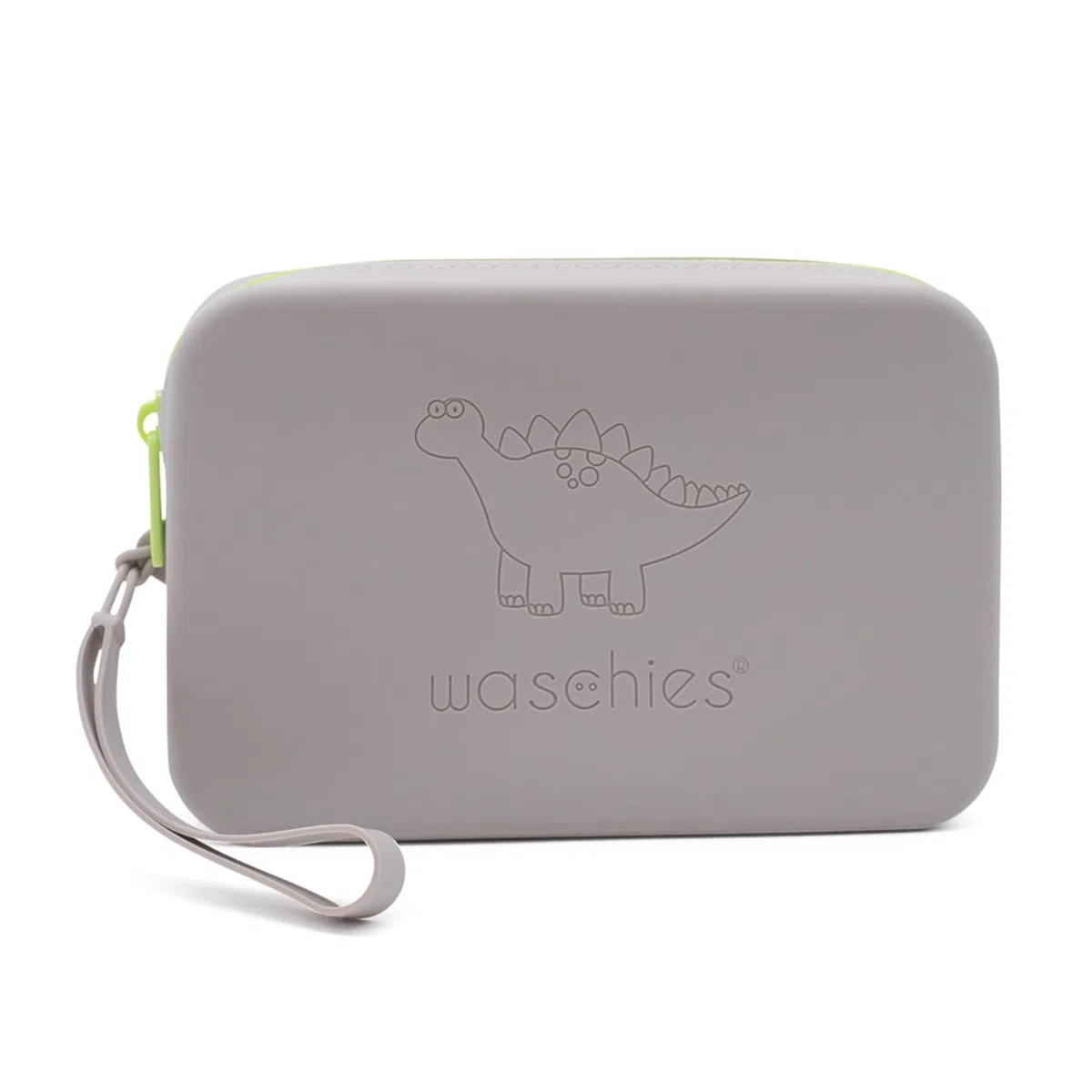 Waschies "Travel Set Kids" - Borsa da viaggio sostenibile e idrorepellente con spugne lavabili riutilizzabili, set per viaggi e regali, grigio., m