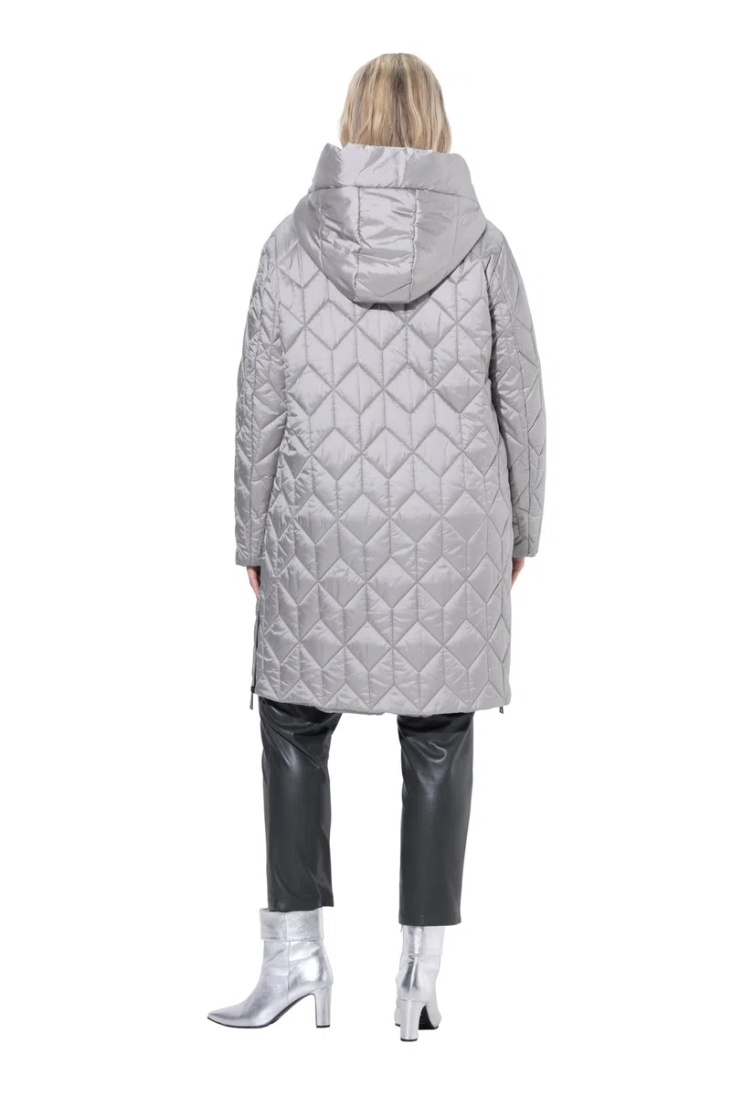 Ulla Popken Cappotto Trapuntato, Funzionale e Idrorepellente HYPRAR con Cappuccio 841363
