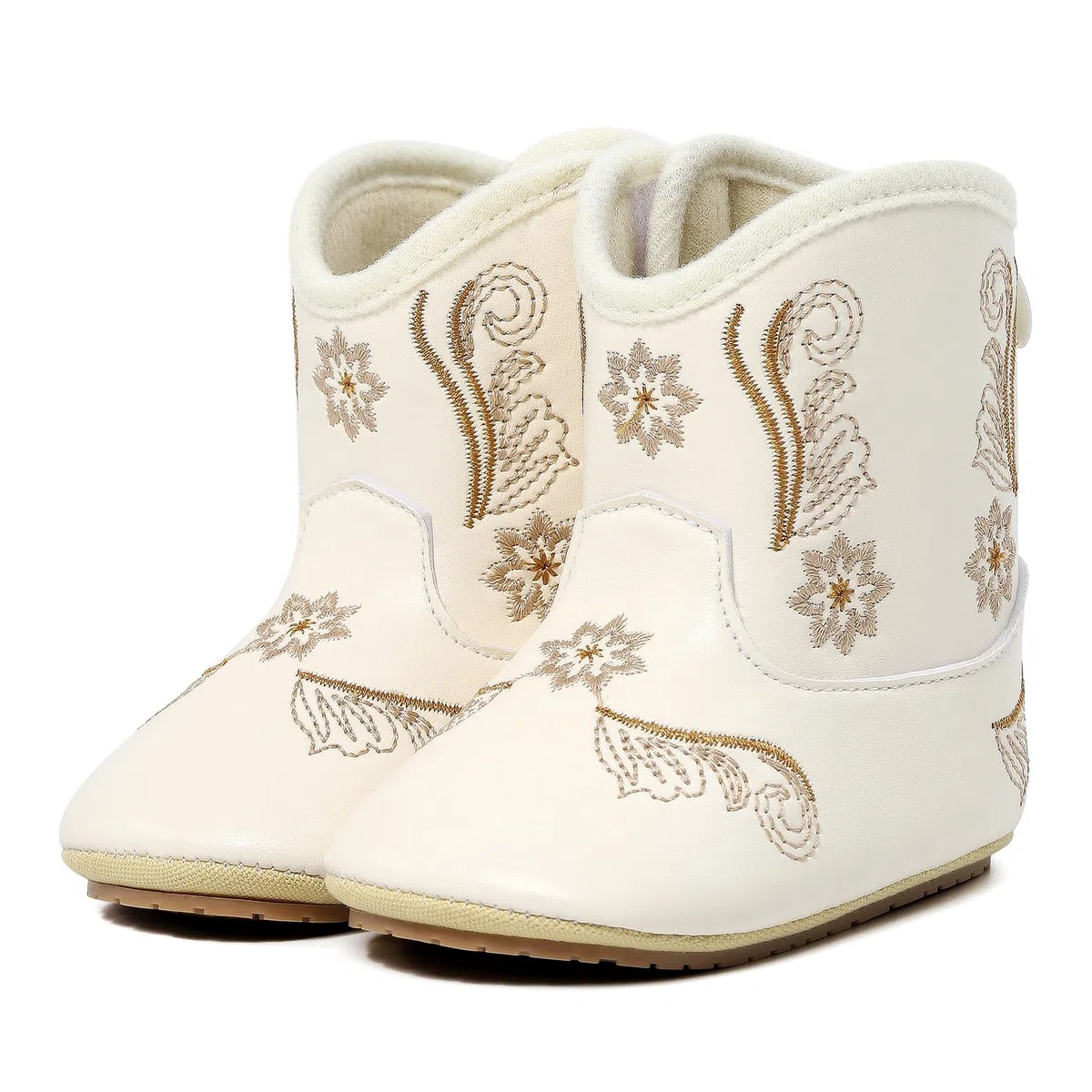 Stivaletti Neonato Neonata Stivali da Cowboy Prima Infanzia Scarpe Primi Passi in PU pelle