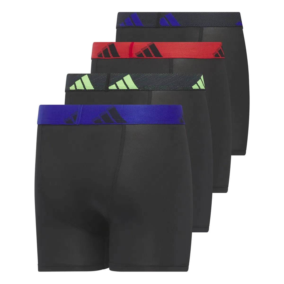 adidas Kids-Boy's Performance Boxer Briefs Underwear (4-Pack) Boxer Breve Intimo Bambini e Ragazzi (Pacco da 4)