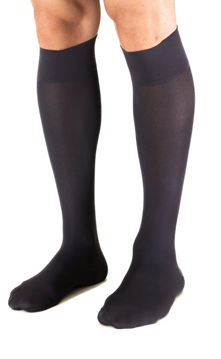 SEGRETA 00259 - Calza Compressione Graduata Uomo Donna, Calzino Riposante Unisex, Gambaletto con Soletta con Effetto Antimicrobico, Antistatico e Termoregolante, 11-14 mmHg