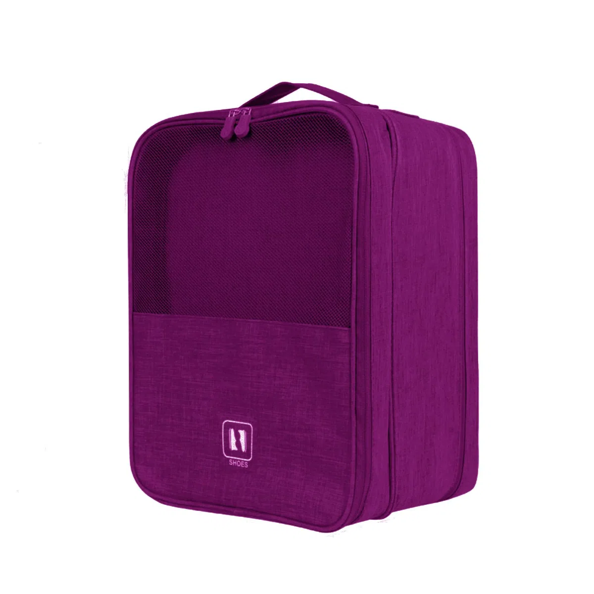 Borsa per Scarpe da Viaggio, Borsa per scarpe portatile, Borse per scarpe da viaggio, borsa per scarpe a 2 strati Borsa per scarpe da viaggio impermeabile, borsa trolley da viaggio (Porpora)