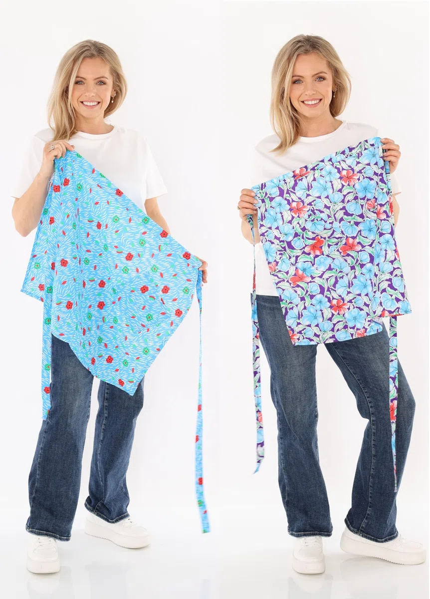 Vorbinder - Grembiule da cucina in cotone con motivo floreale