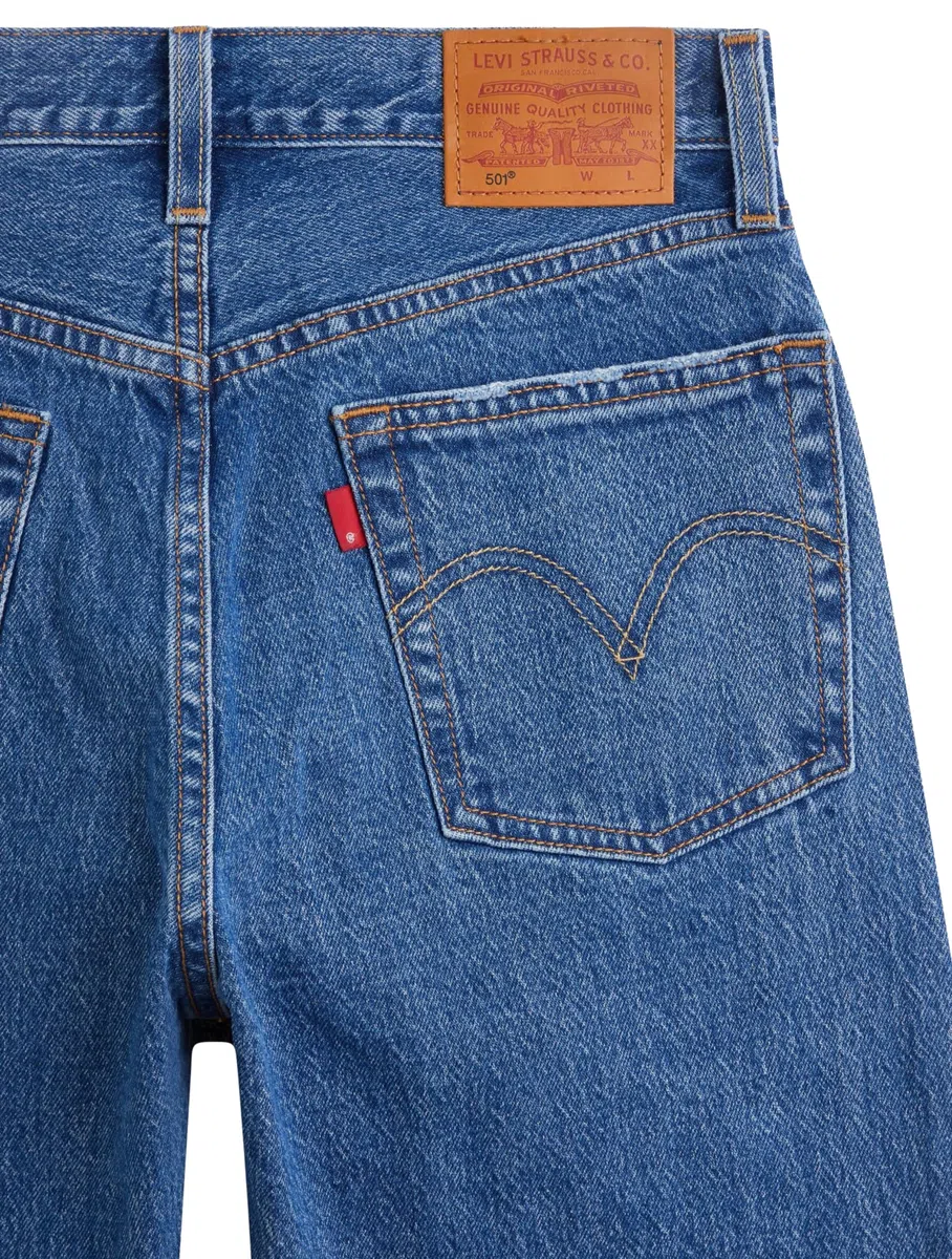 Levi's Jeans da Donna 501 Crop High Rise, Straight Fit