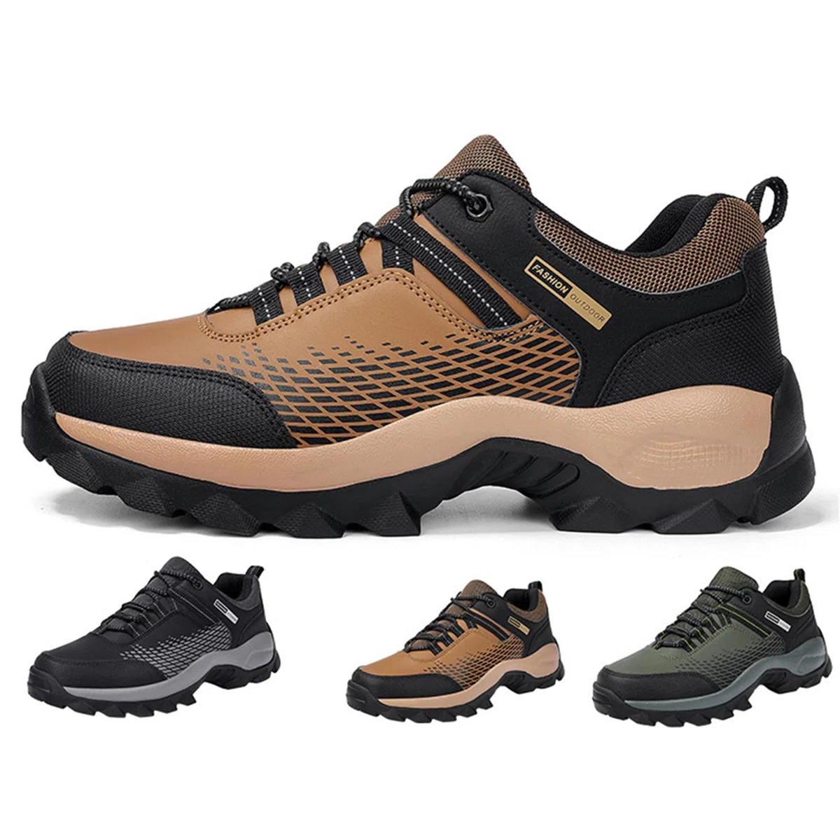 Hixingo Leggera Scarpe da Escursionismo Uomo, Scarpe da Trekking Estive Scarpe Trail Running Impermeabile Respirabile Sneakers da Trekking Scarpe da Ginnastica per Outdoor