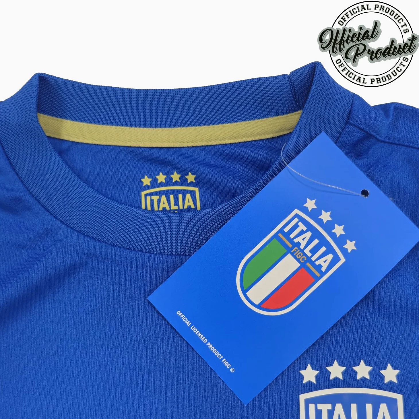 Kit Calcio Bambino - Forza Azzurri. Maglia e pantaloncini calcio. Completo calcio bambino Vestibilità Regular