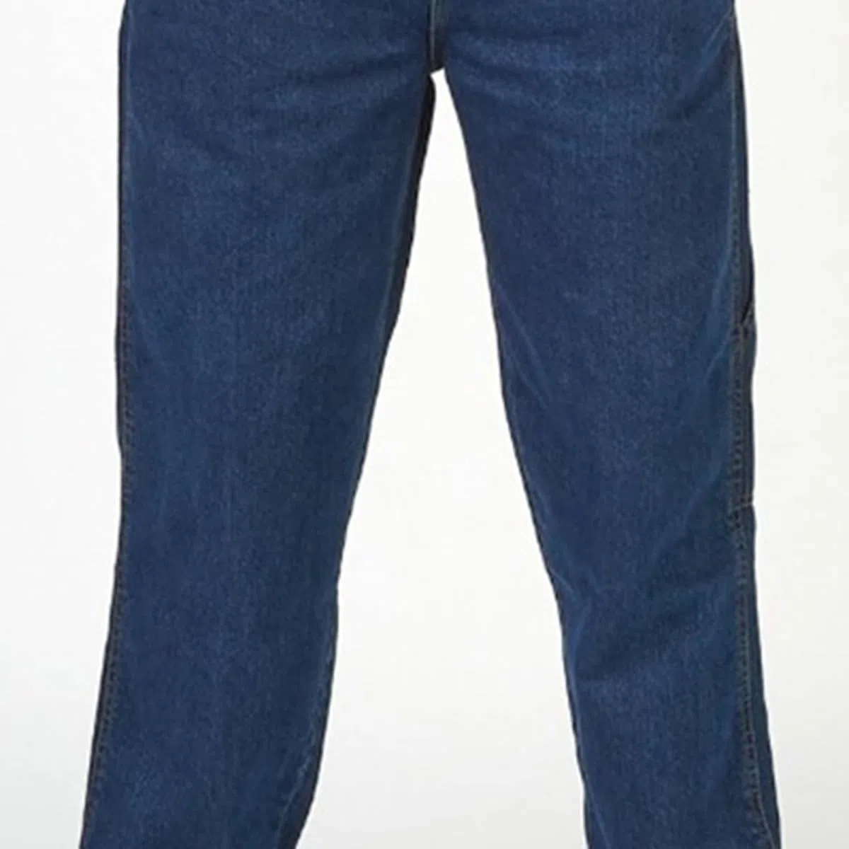 YOUTHUP Salopette da Uomo Jeans Blu Stone Washed Pantaloni Casual Allentati con Tasca da Lavoro