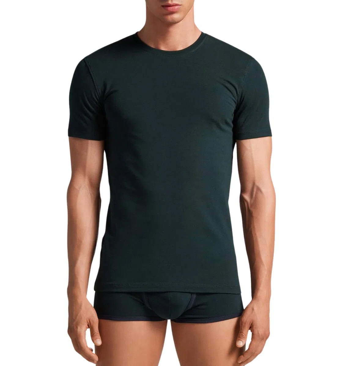 Irge - Maglia Intima Uomo Sottogiacca Girocollo in Cotone Bielastico, 90% Cotone 10% Elastan, Diversi Colori IRMU07