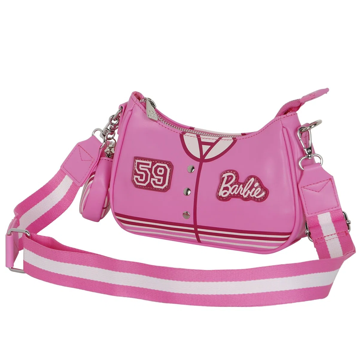 Barbie Varsity-Borsa Fancy 2.0, Rosa, 23,5 x 16 cm