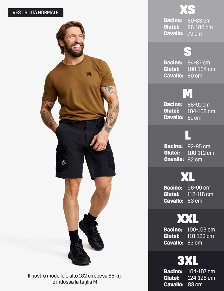 RevolutionRace Rambler Lightweight PRO Shorts da Uomo, Pantaloncini Leggeri e Pantaloncini da Trekking