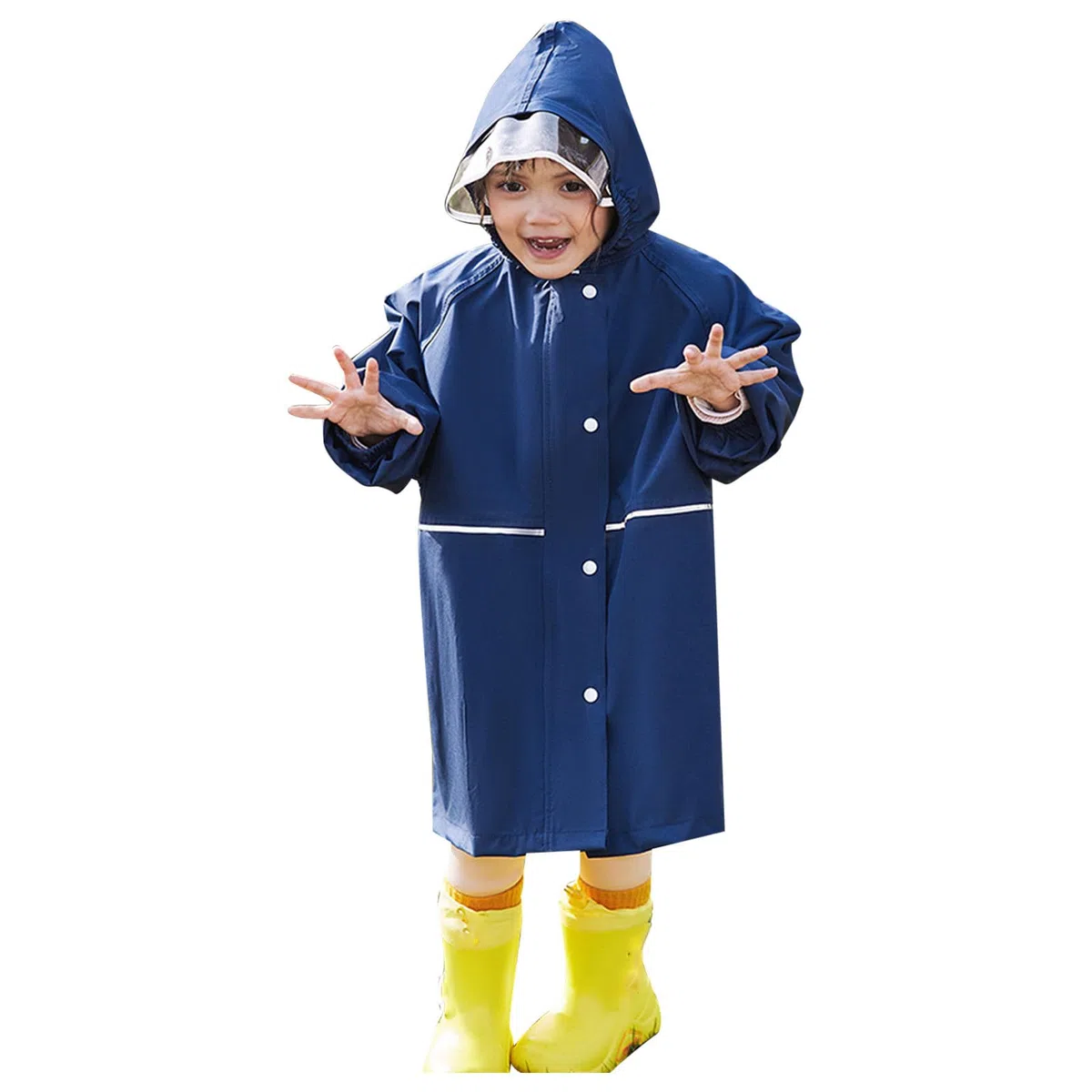 Impermeabile per Bambini Ragazzi e Ragazze Scuola elementare Abbigliamento Antipioggia Speciale Poncho per Bambini con Posto per Lo Zaino Pantaloni Gommati