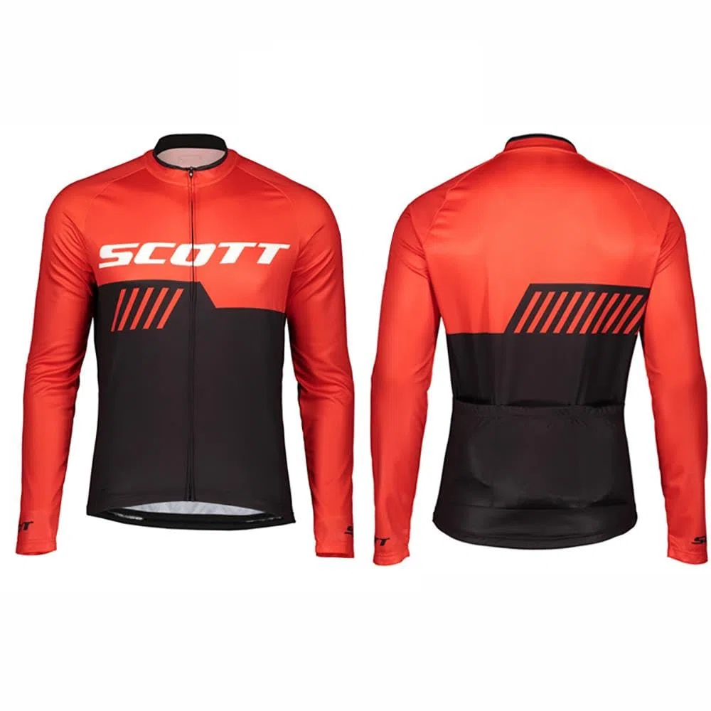 Maglia da ciclismo + pantaloni da uomo a manica lunga da ciclismo imbottitura, equipaggiamento per bicicletta e mountain bike, traspirante confortevole
