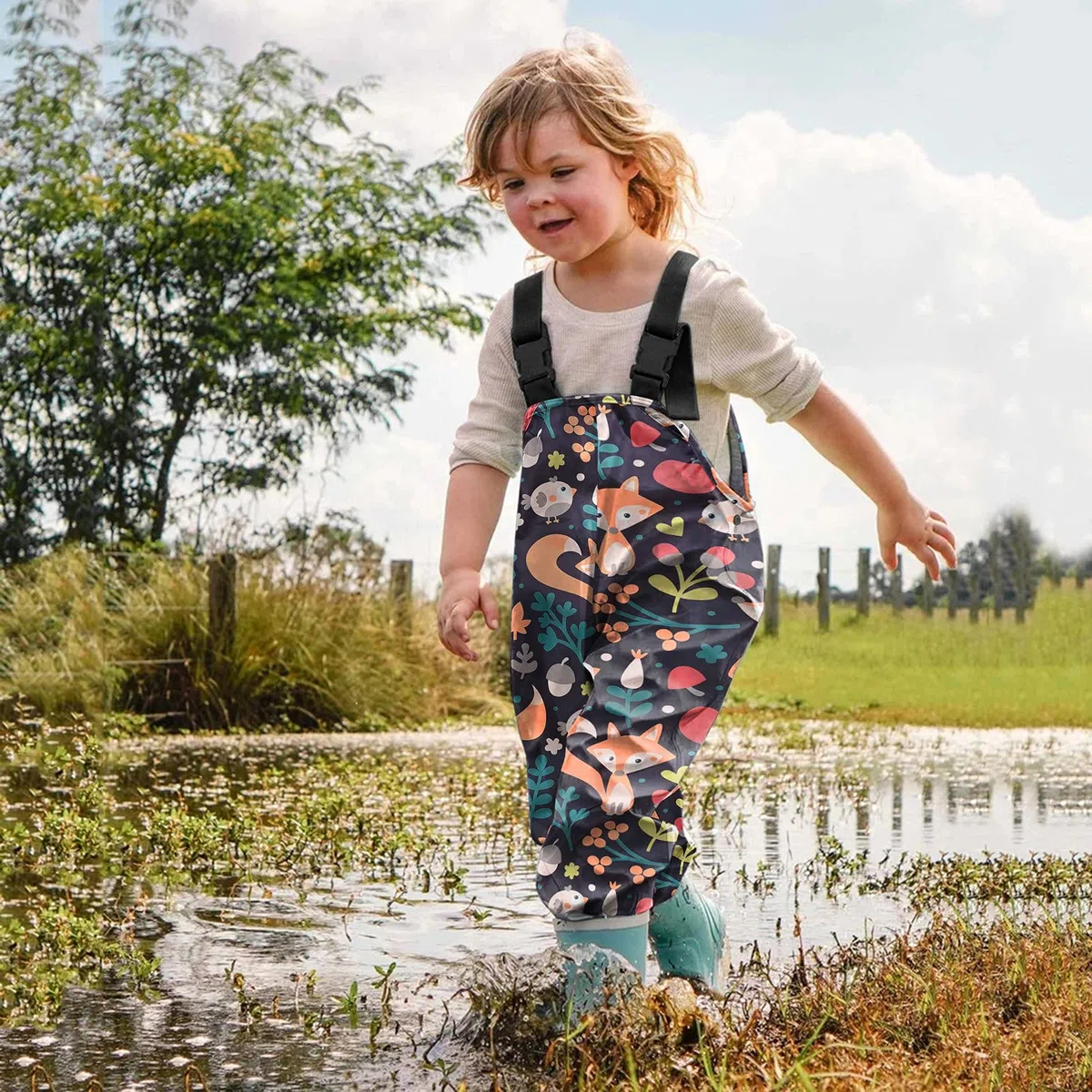 Pantaloni da matschhose per bambini, impermeabili, impermeabili, da trekking, funzionali