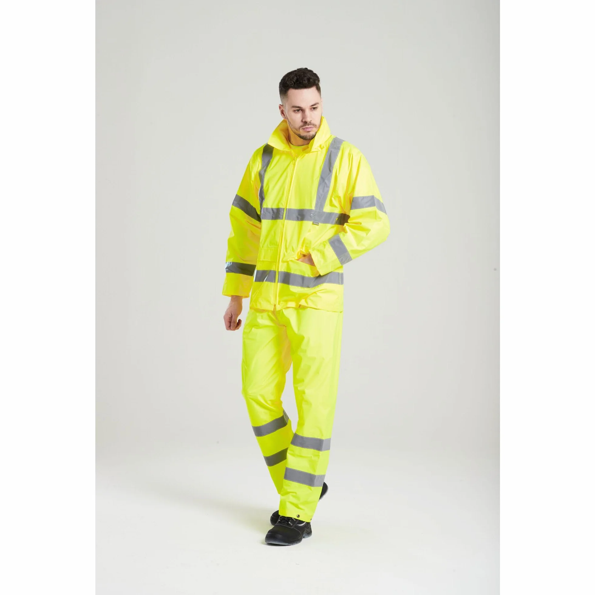 Portwest Hi-Vis Rain Gamba Dritta Uomo (Pacco da 1)
