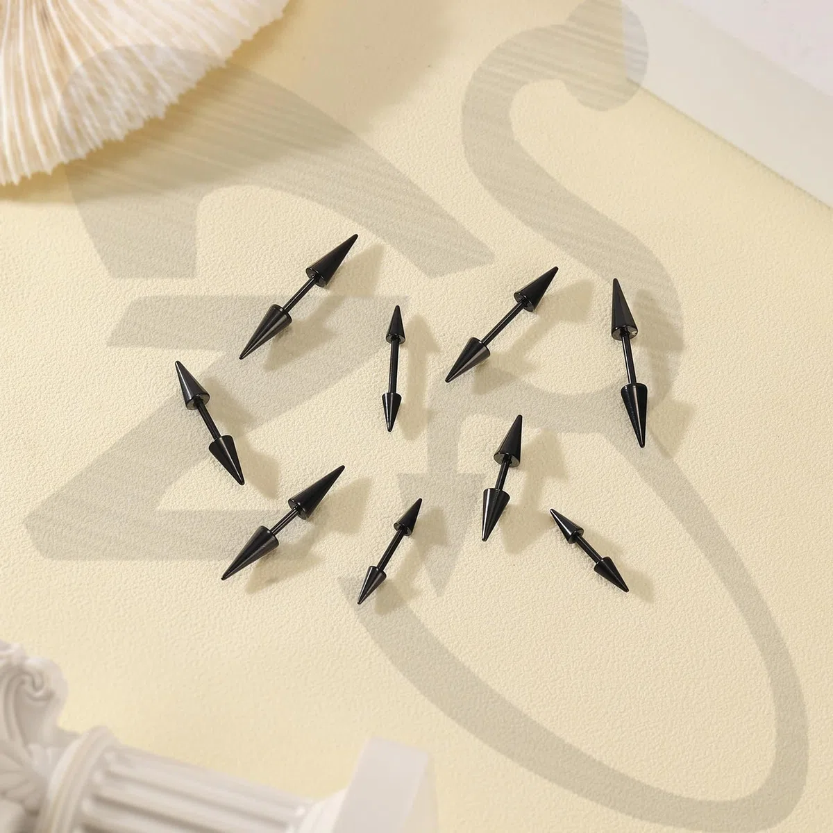 ZS 18 piercing per sopracciglio da 16 G, con barretta curva, per labbro, labbro, trago, elica, naso, ponte, anelli per donne e uomini
