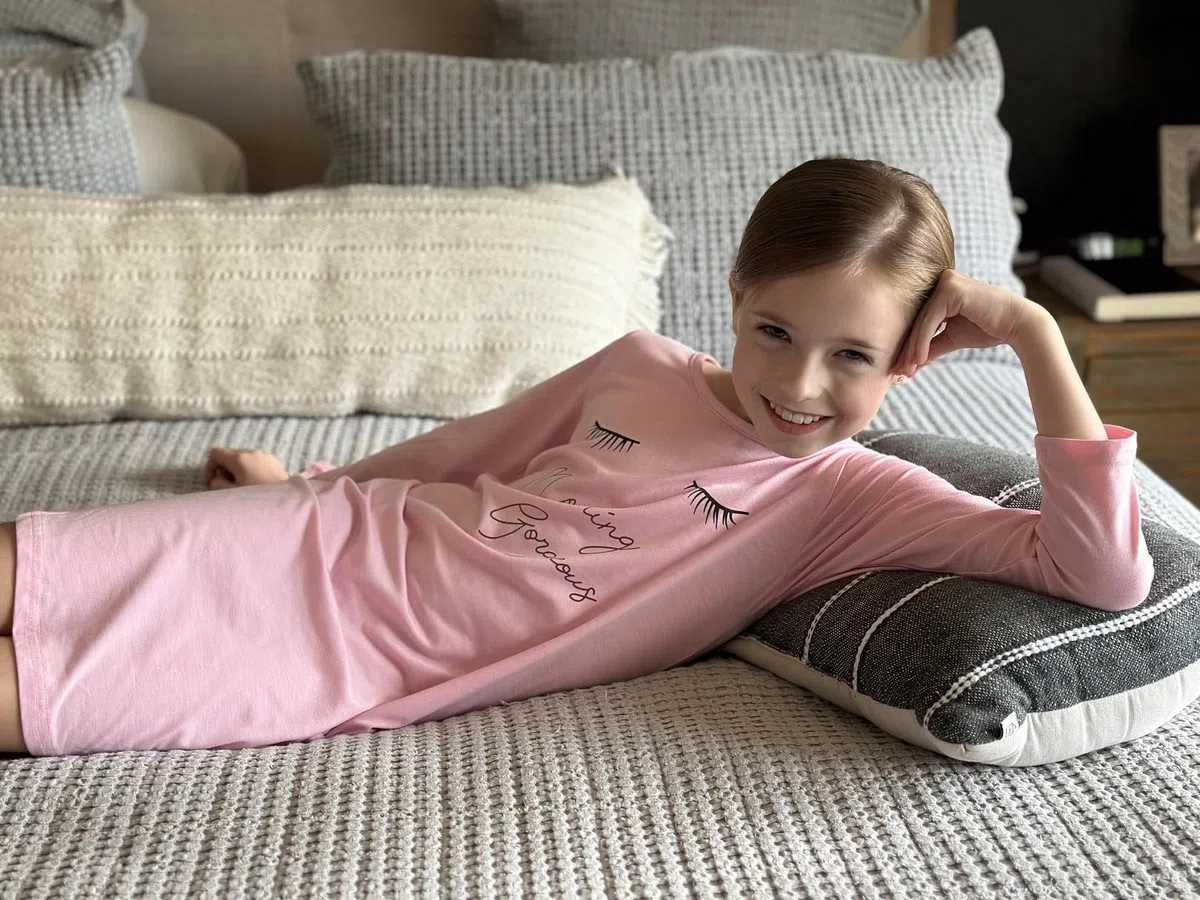 Arshiner Camicia da Notte per Bambine Camicia da Notte per Bambini a Maniche Lunghe con Stampe Carine Pigiama Vestito Camicia da Notte per Bambine