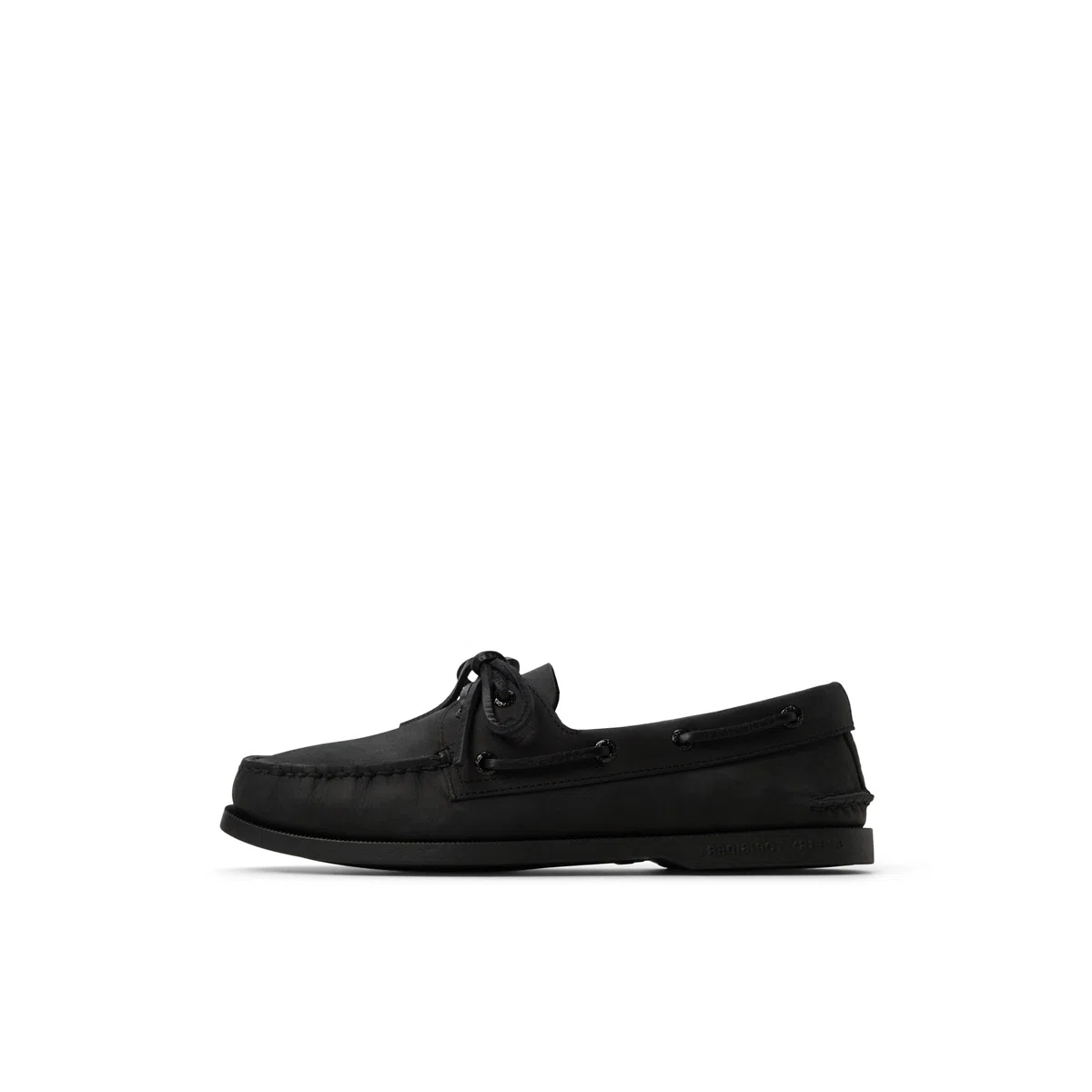 Sperry Scarpa da barca originale da uomo con 2 occhielli, nero, 42 EU