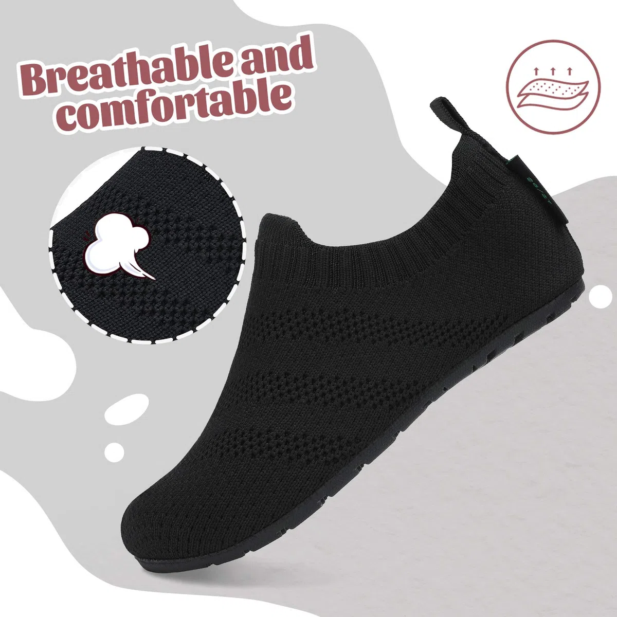 SAGUARO Pantofole da Casa Bambini Pantofole in Maglia Antiscivolo Morbida Comode Slipper Gr.20-37